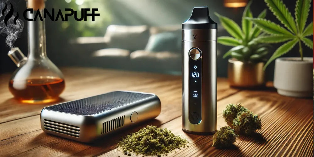 száraz gyógynövény vaporizátor, vaporizálás előnyei, vaporizátor típusok, Cannabis vaporizálás