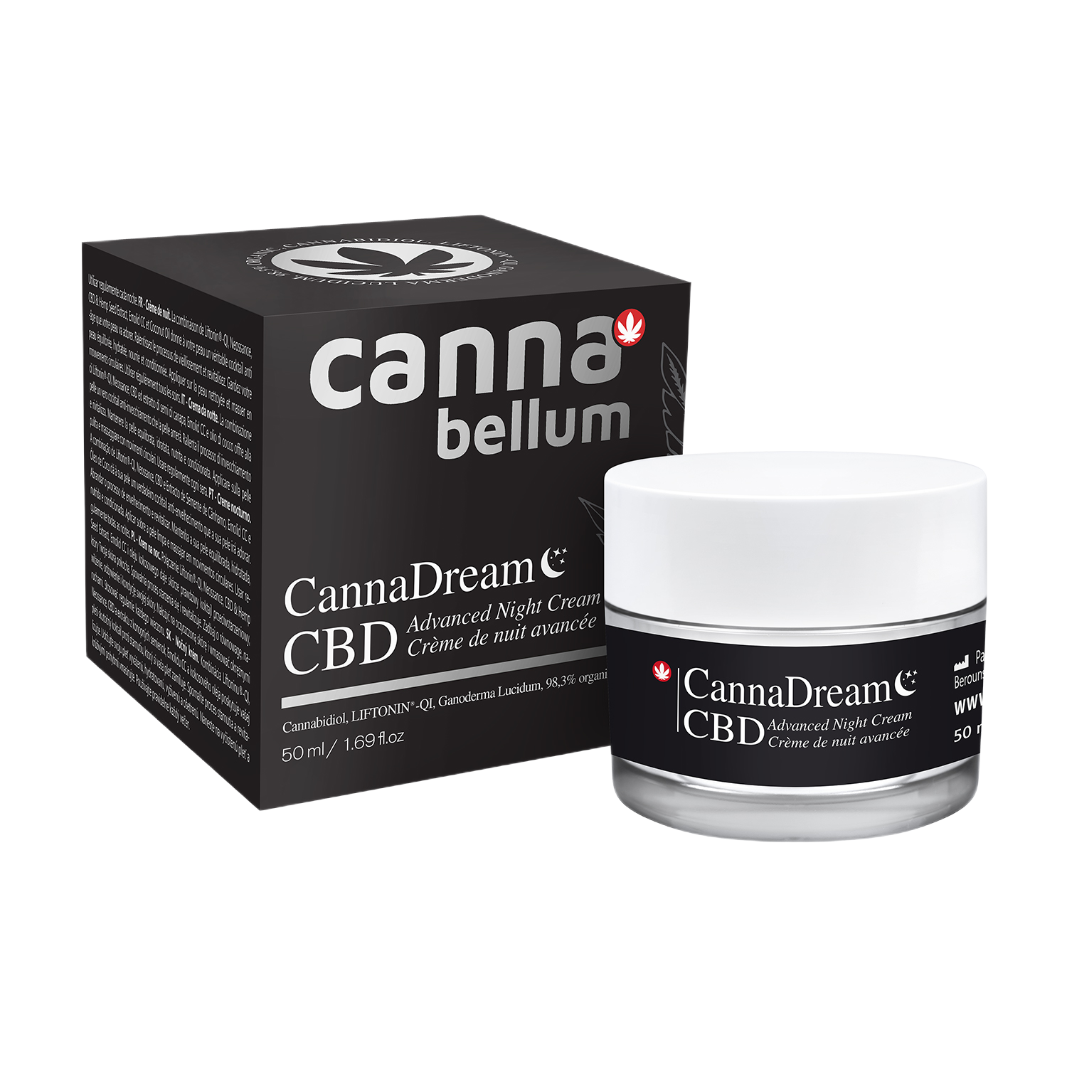 Cannabellum CBD CannaDream night cream, 50ml - Palacio