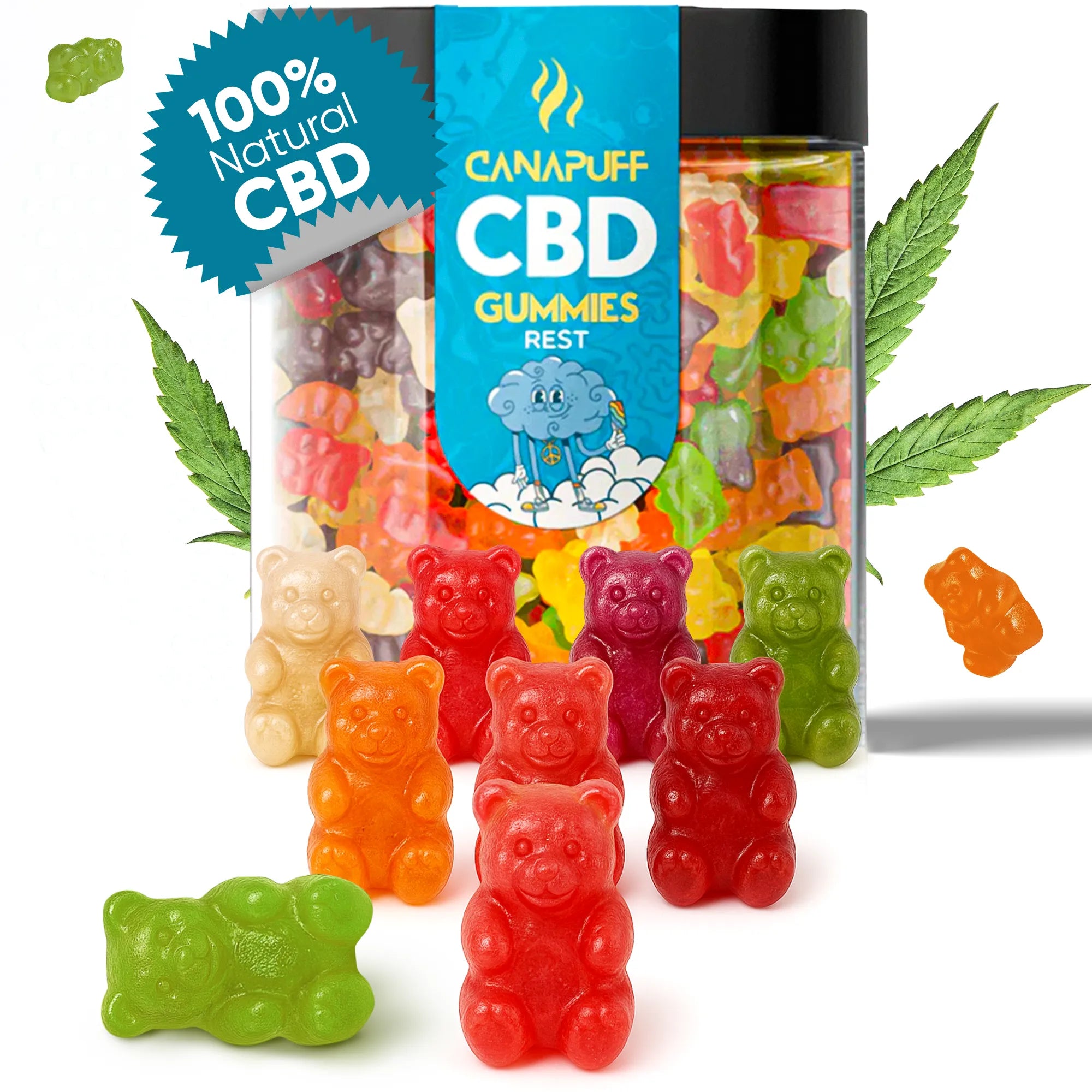 Canapuff - CBD-gumicukorkák - Rest-Canapuff