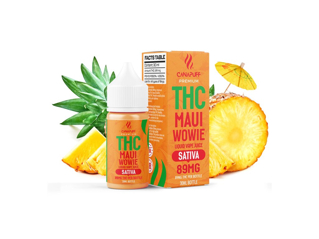 THC Liquid Maui Wowie 89 mg 30 ml-Canapuff