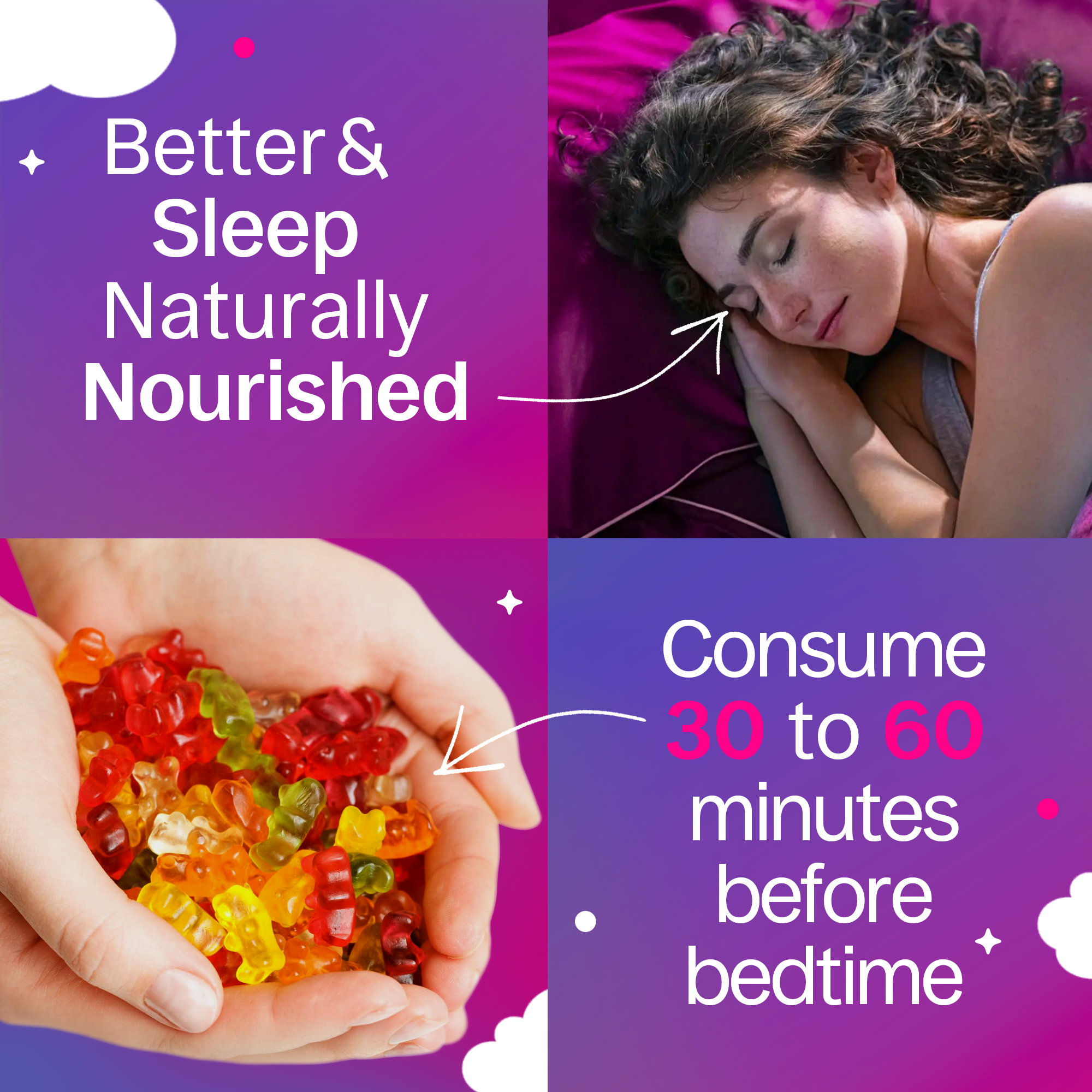 Melatonin+CBN Gumicukorkák - Málna-Canapuff