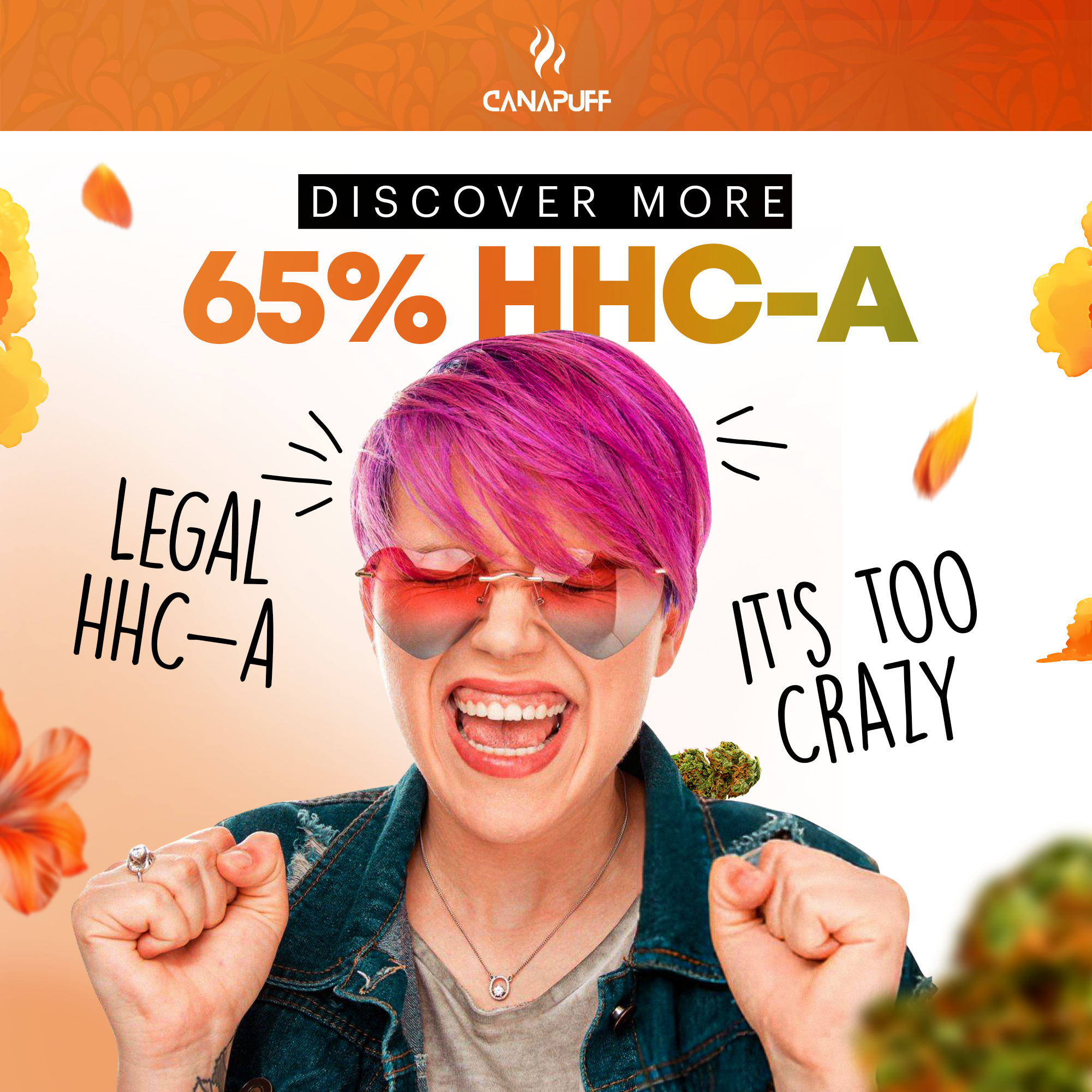 Canapuff - Gelonade 65% - HHC-A Virágzat-Canapuff