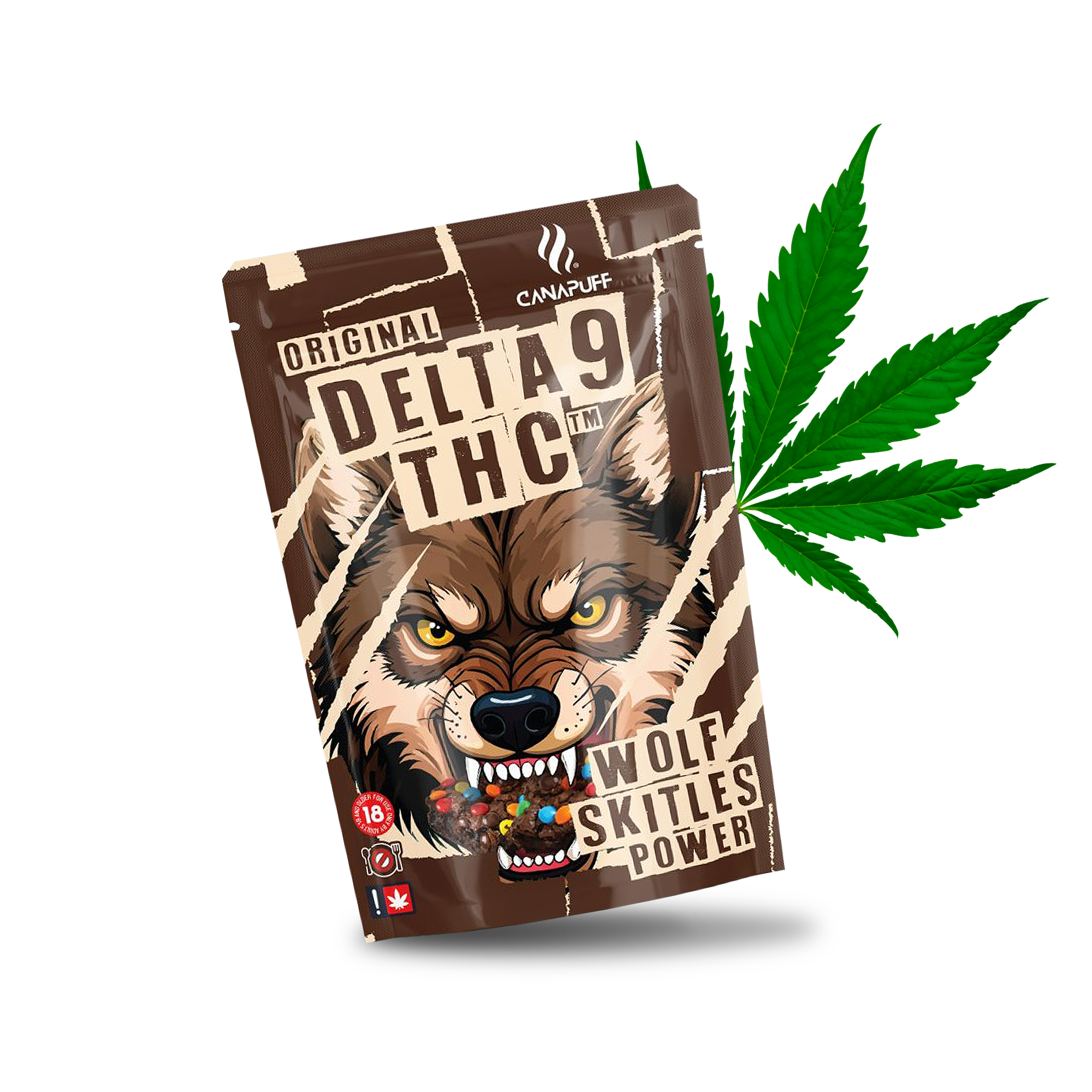 Delta-9 THC Wolf Skittles Power-Canapuff