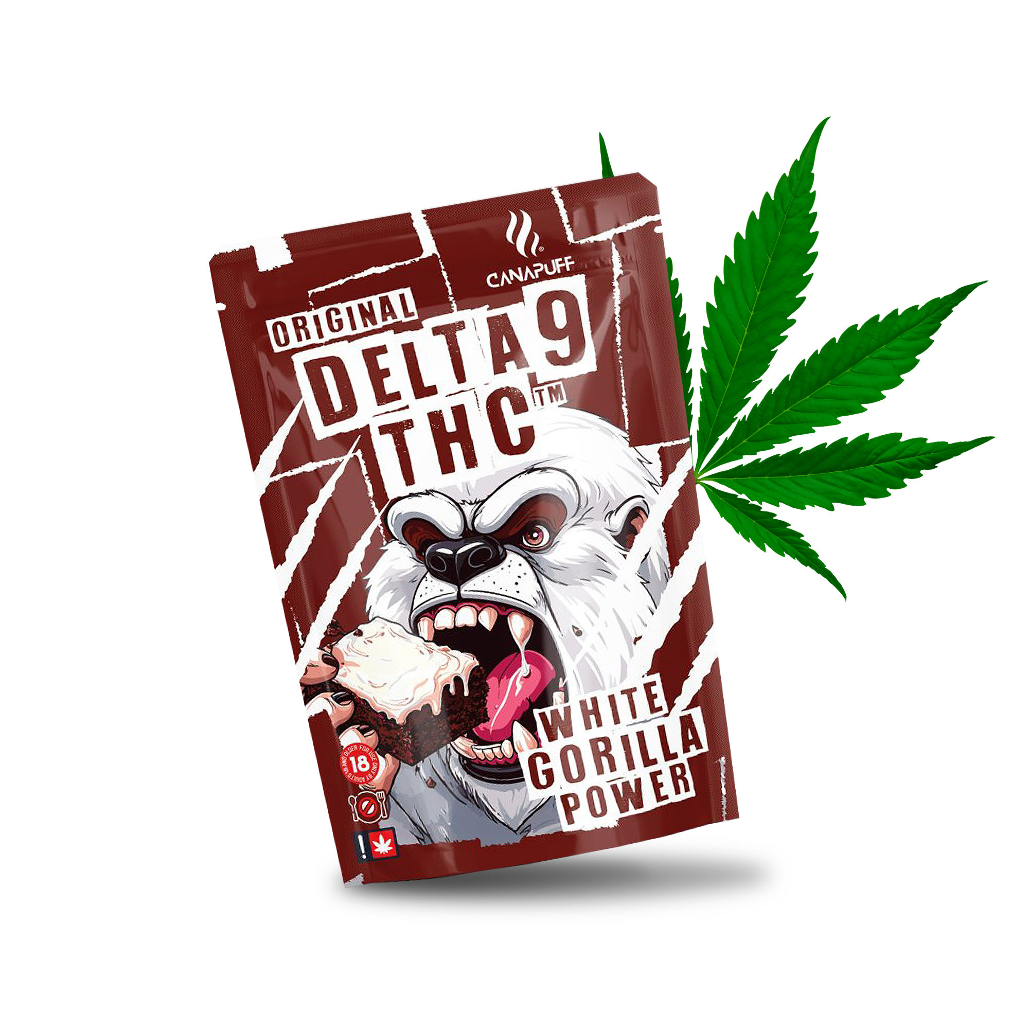 THC Delta 9 Fehér Gorilla Power-Canapuff