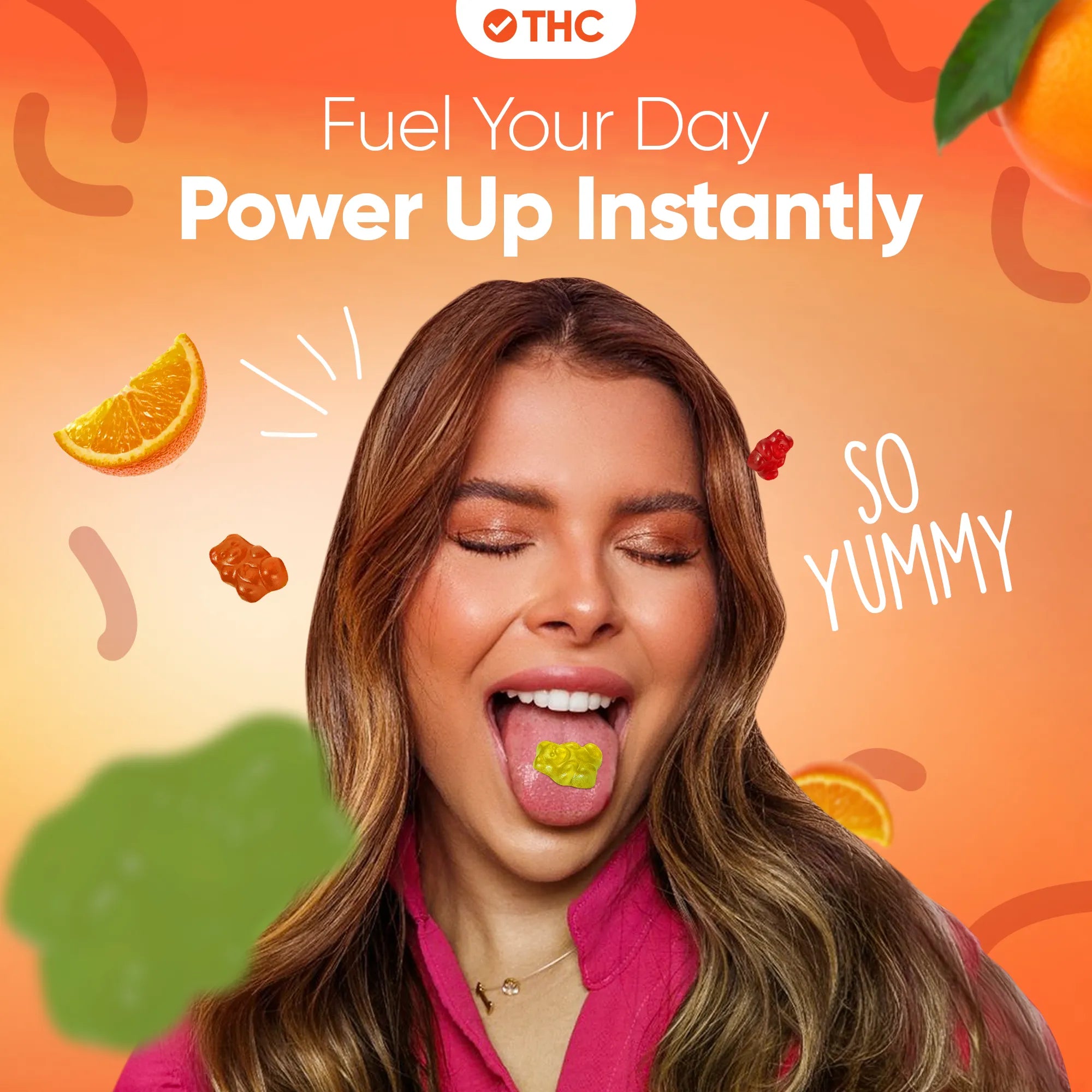 THC gumicukorkák Narancs-Canapuff