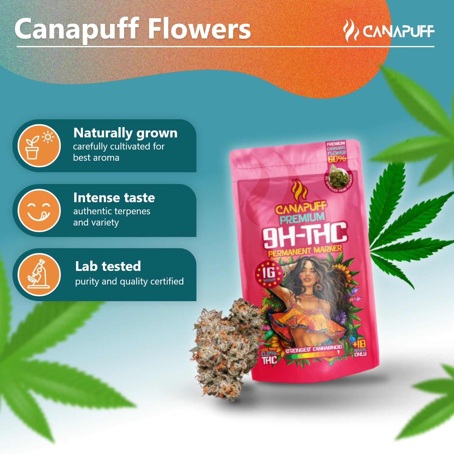 9H-THC Virágzat Permanent Marker 99%