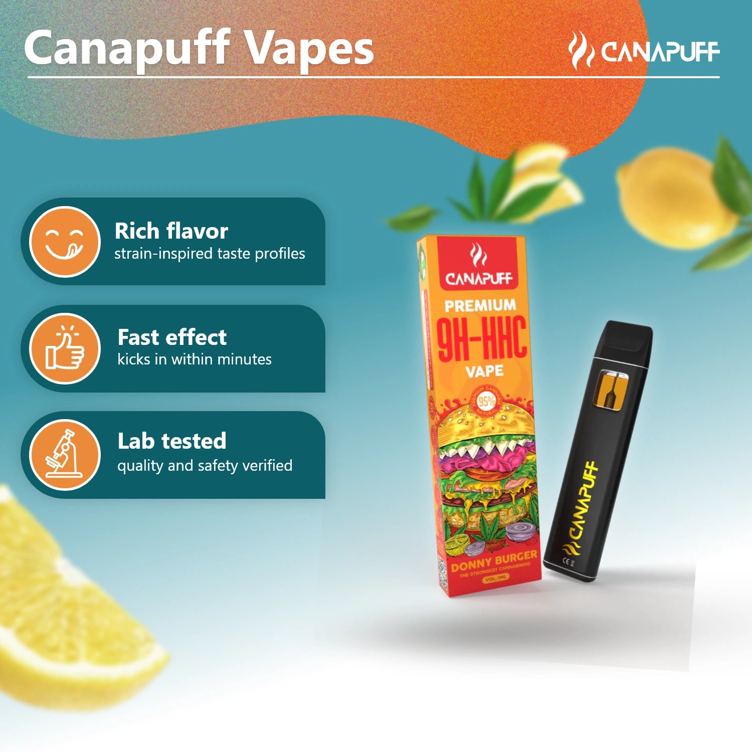 9H-HHC Vape Donny Burger 95% 1ml