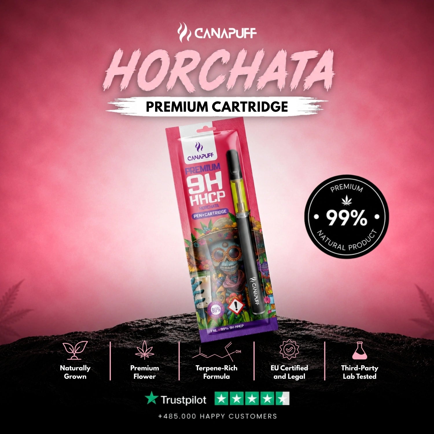 9h-HHCP Pen+Patrón Horchata 99%