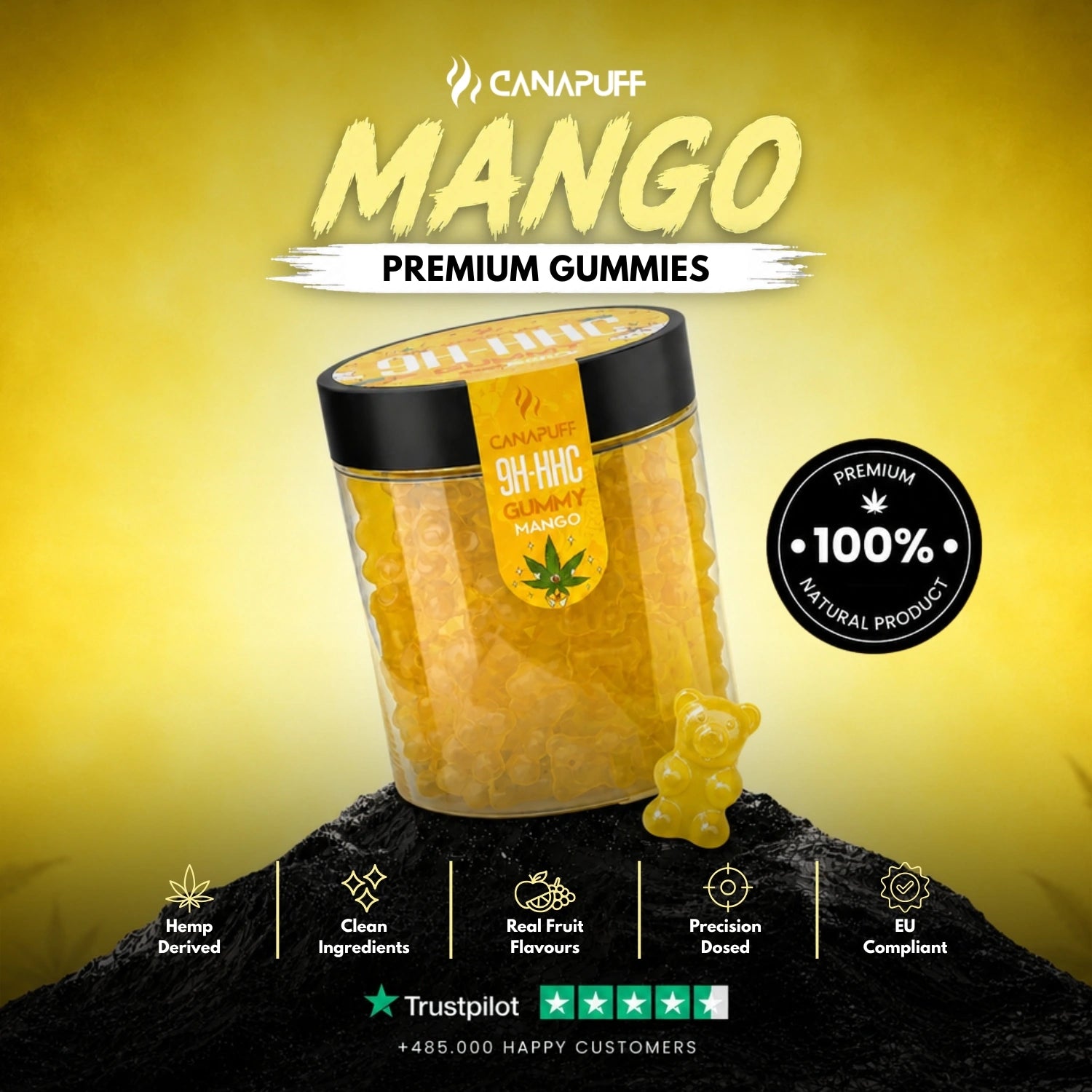9H-HHC Gumicukorkák Mangó