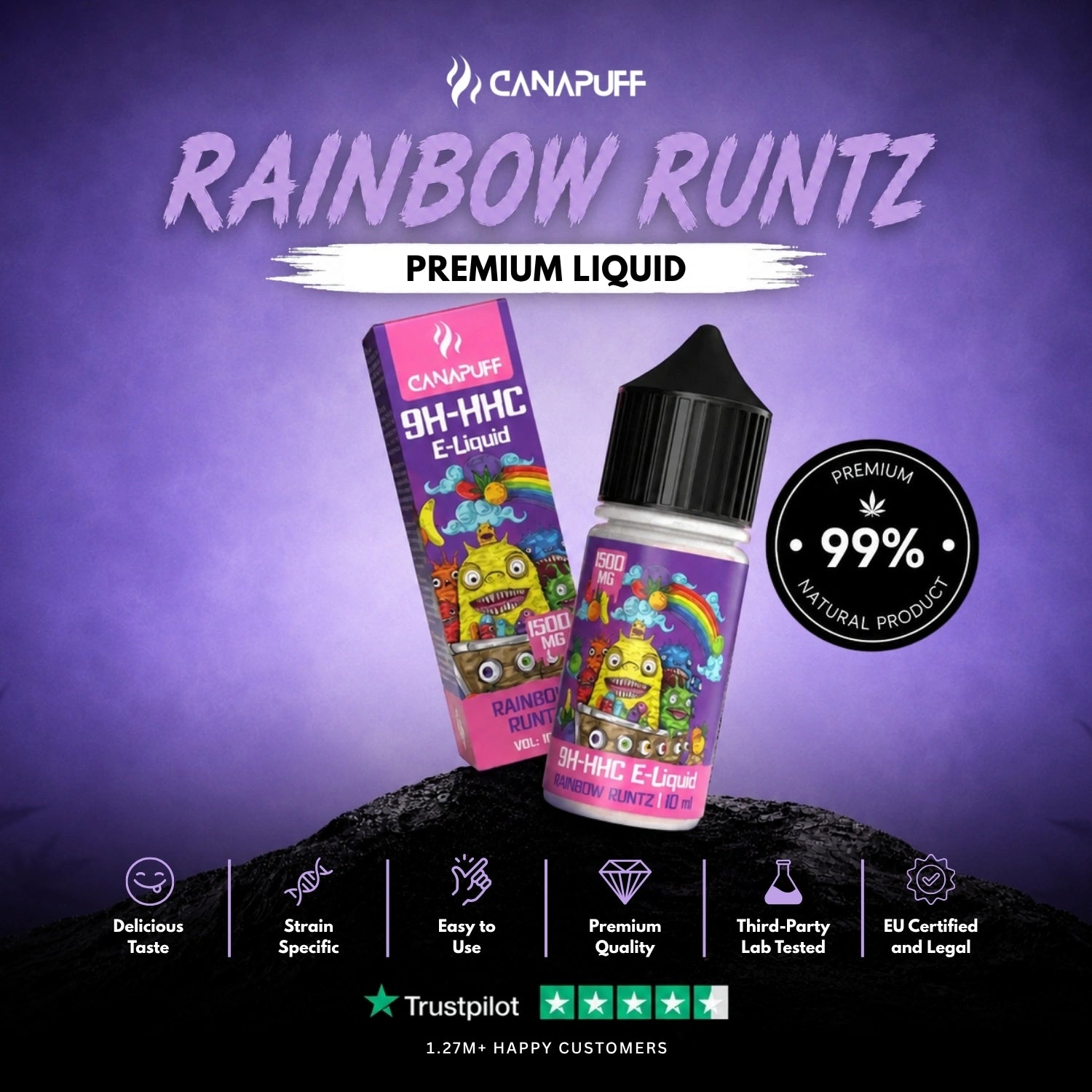 9H-HHC Liquid Rainbow Runtz 1.500mg