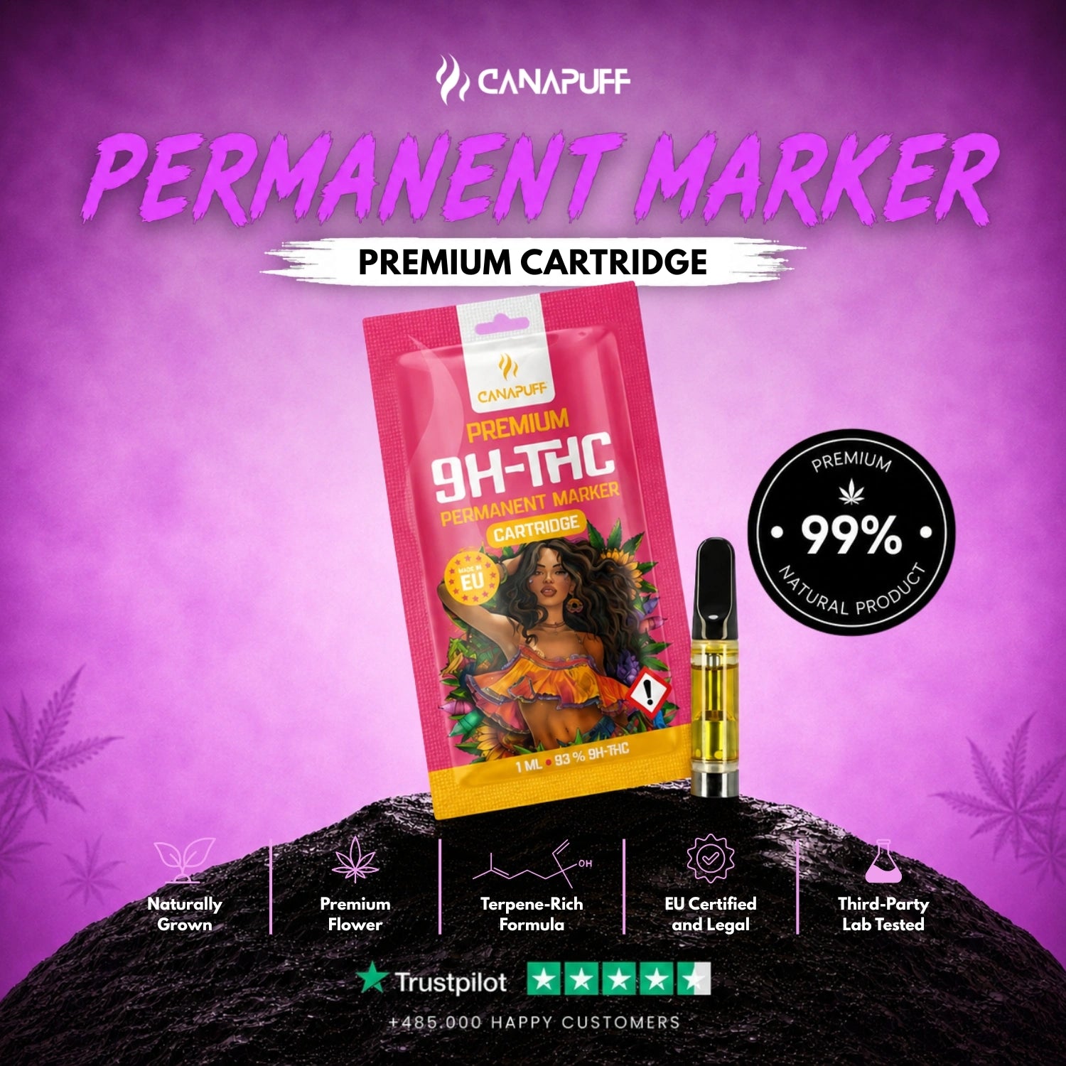 9H-THC Patrón Permanent Marker 95%