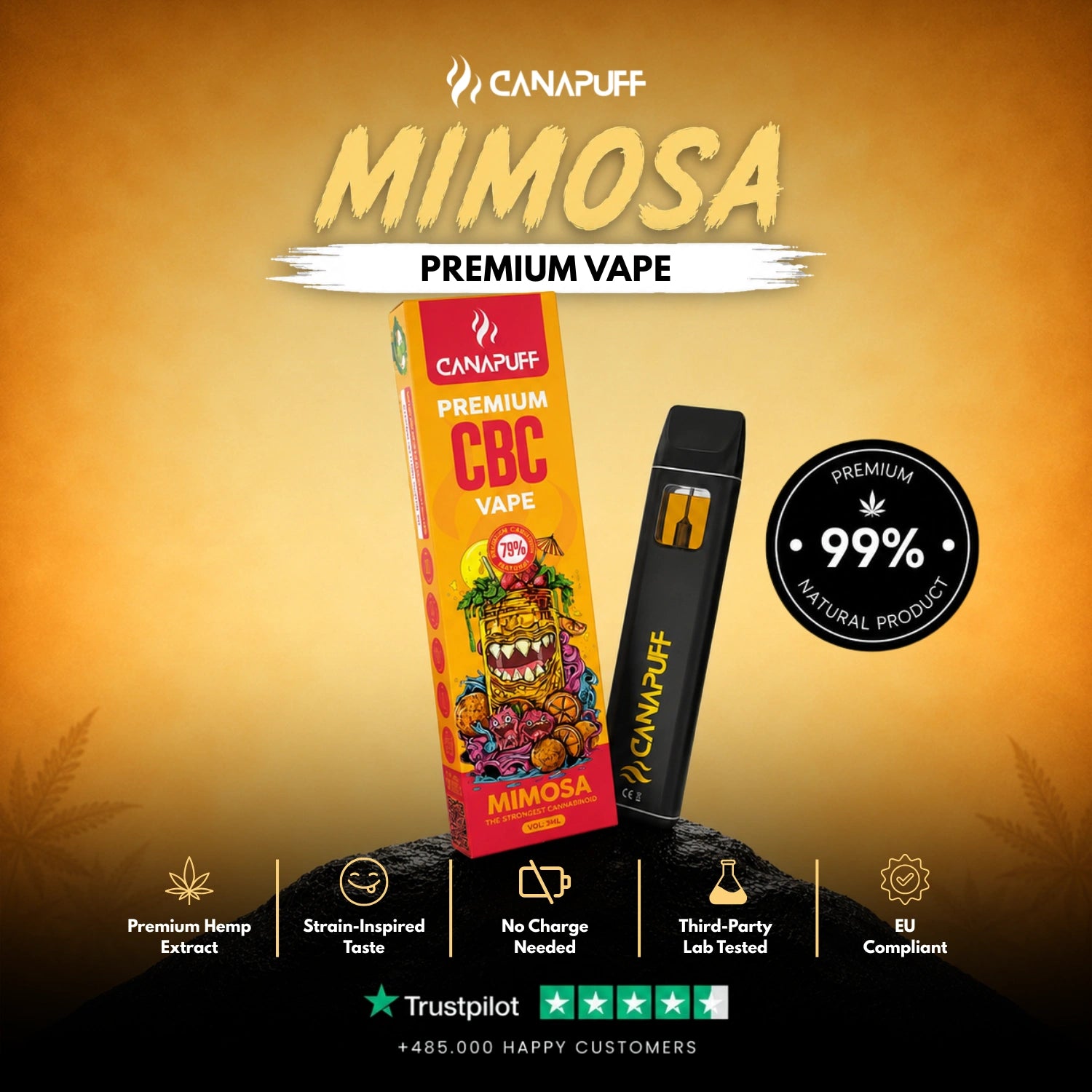CBC Vape Mimóza 79% 1 ml