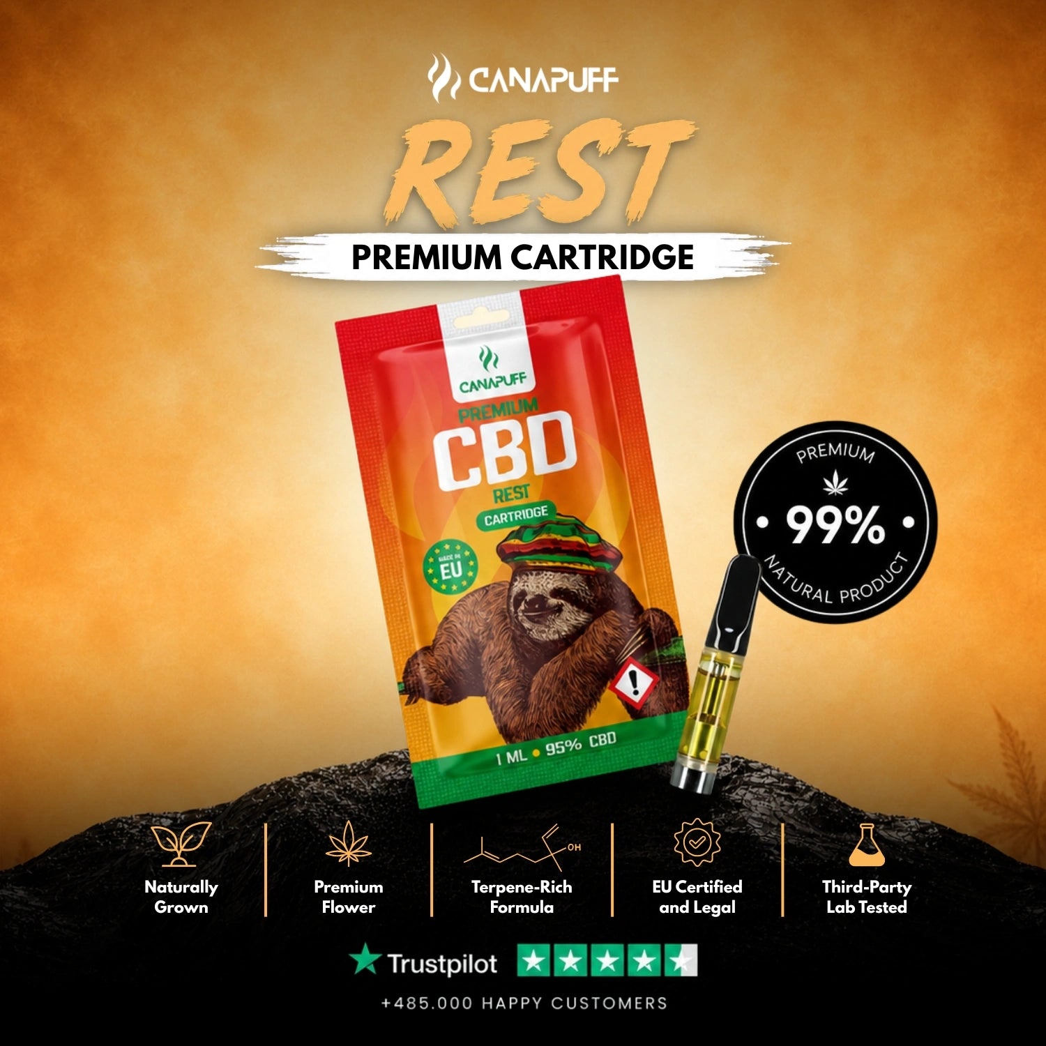 CBD Patrón Maradék 95%