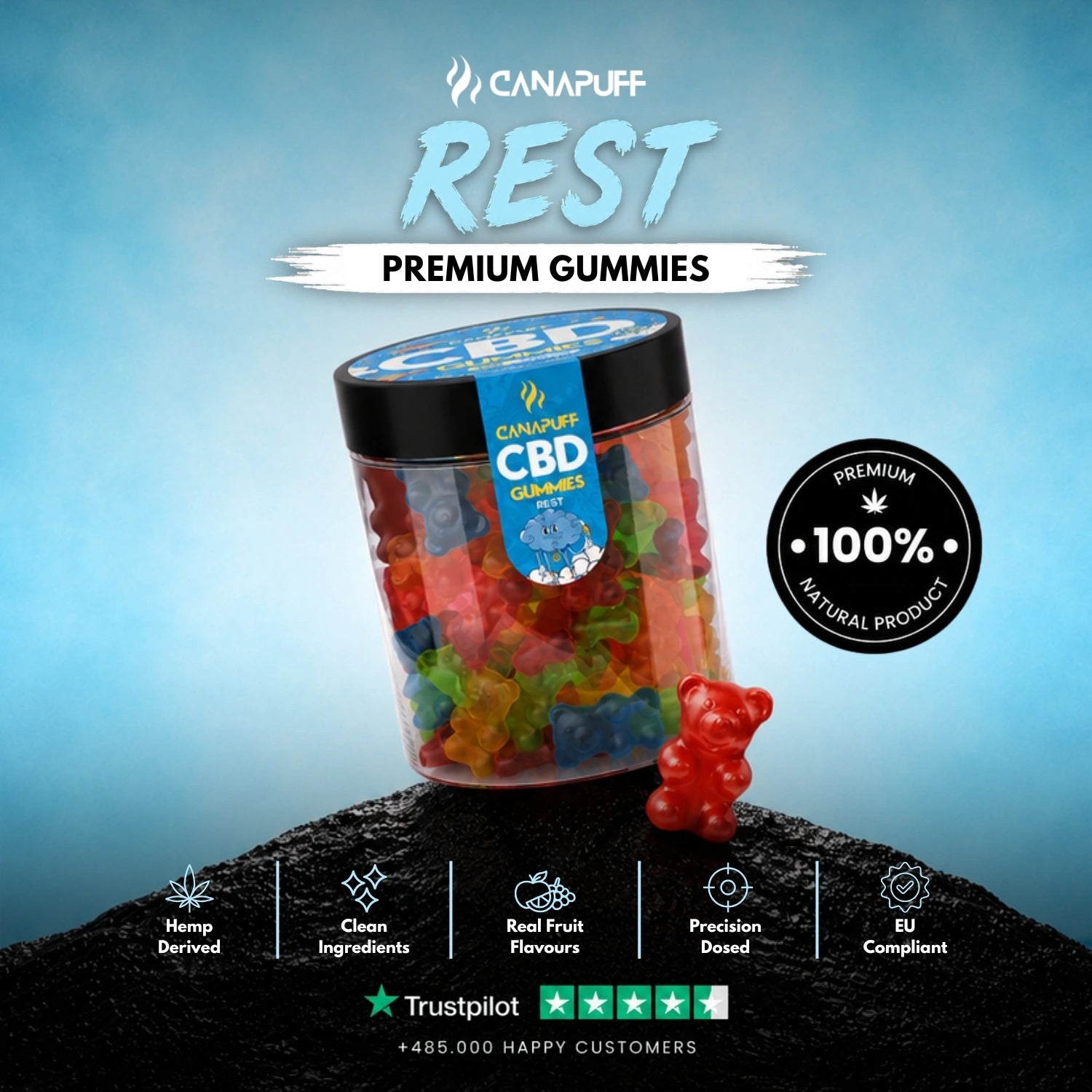 CBD Gumicukorkák Pihenés