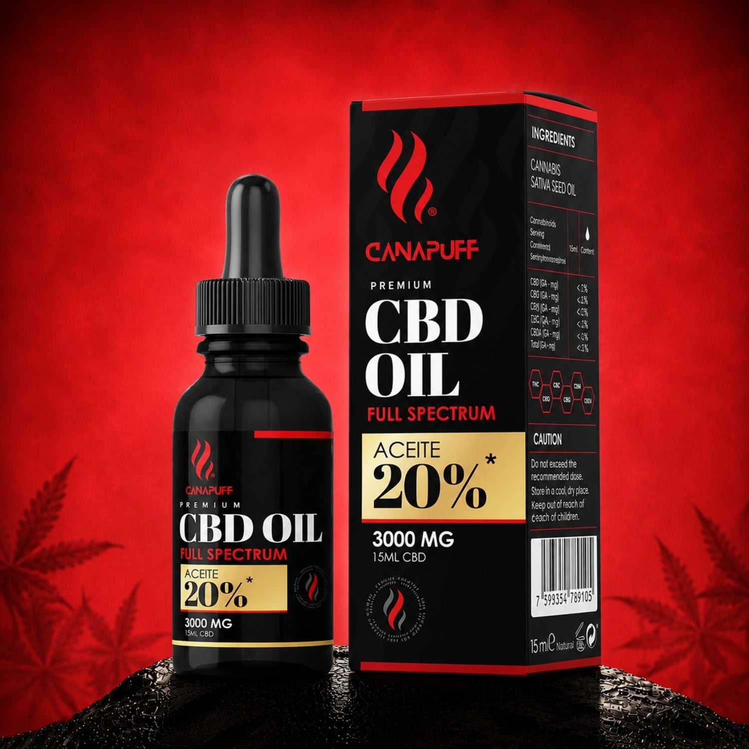 CBD Olaj Teljes spektrumú 20% 15 ml