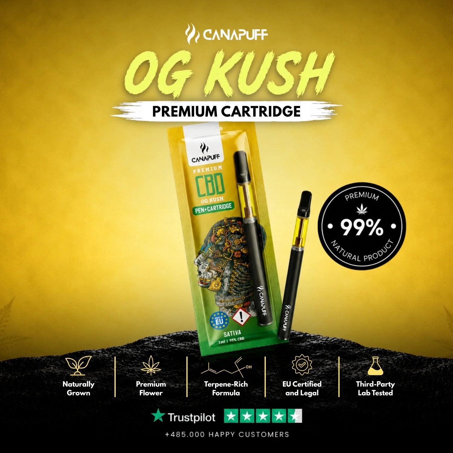 CBD Pen+Patrón OG Kush 95%