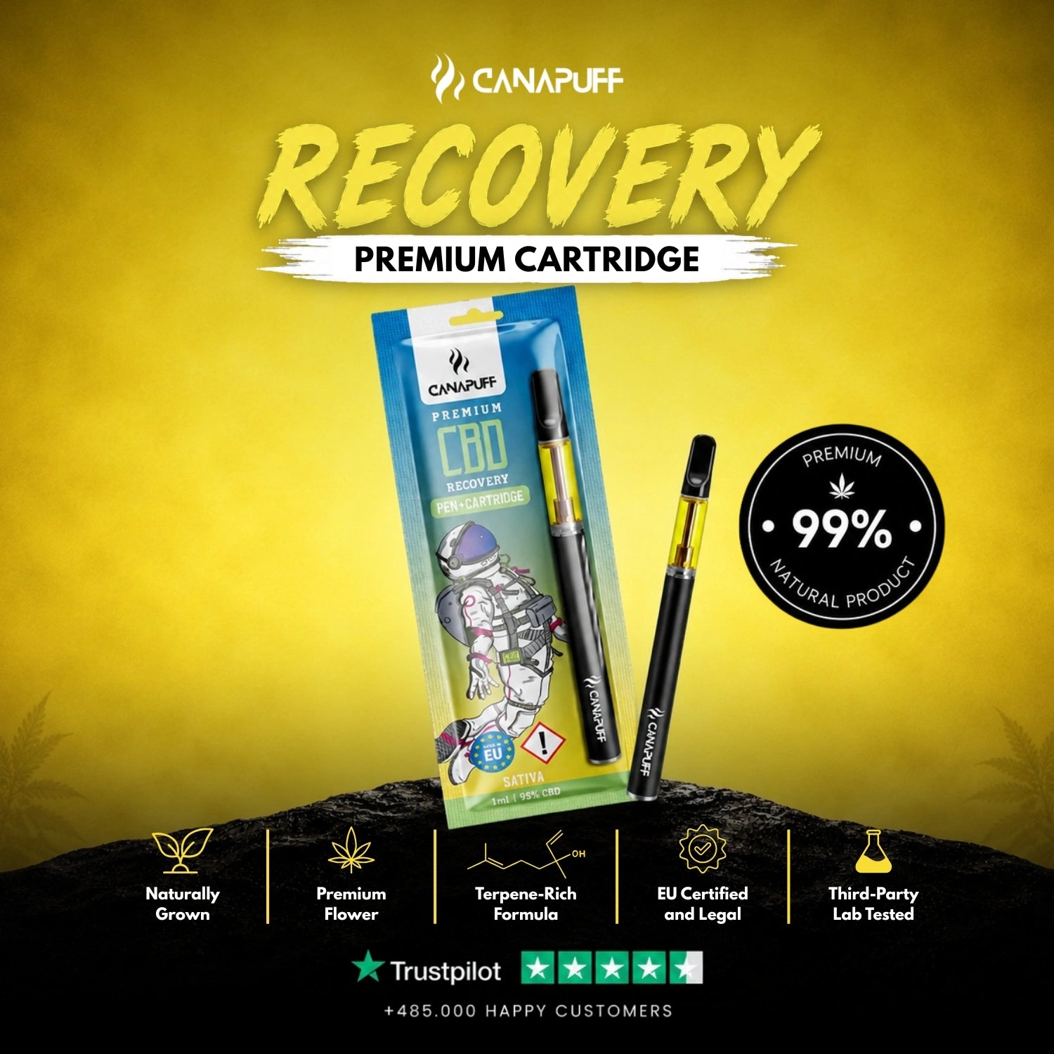 CBD Pen+Patrón Recovery 95%