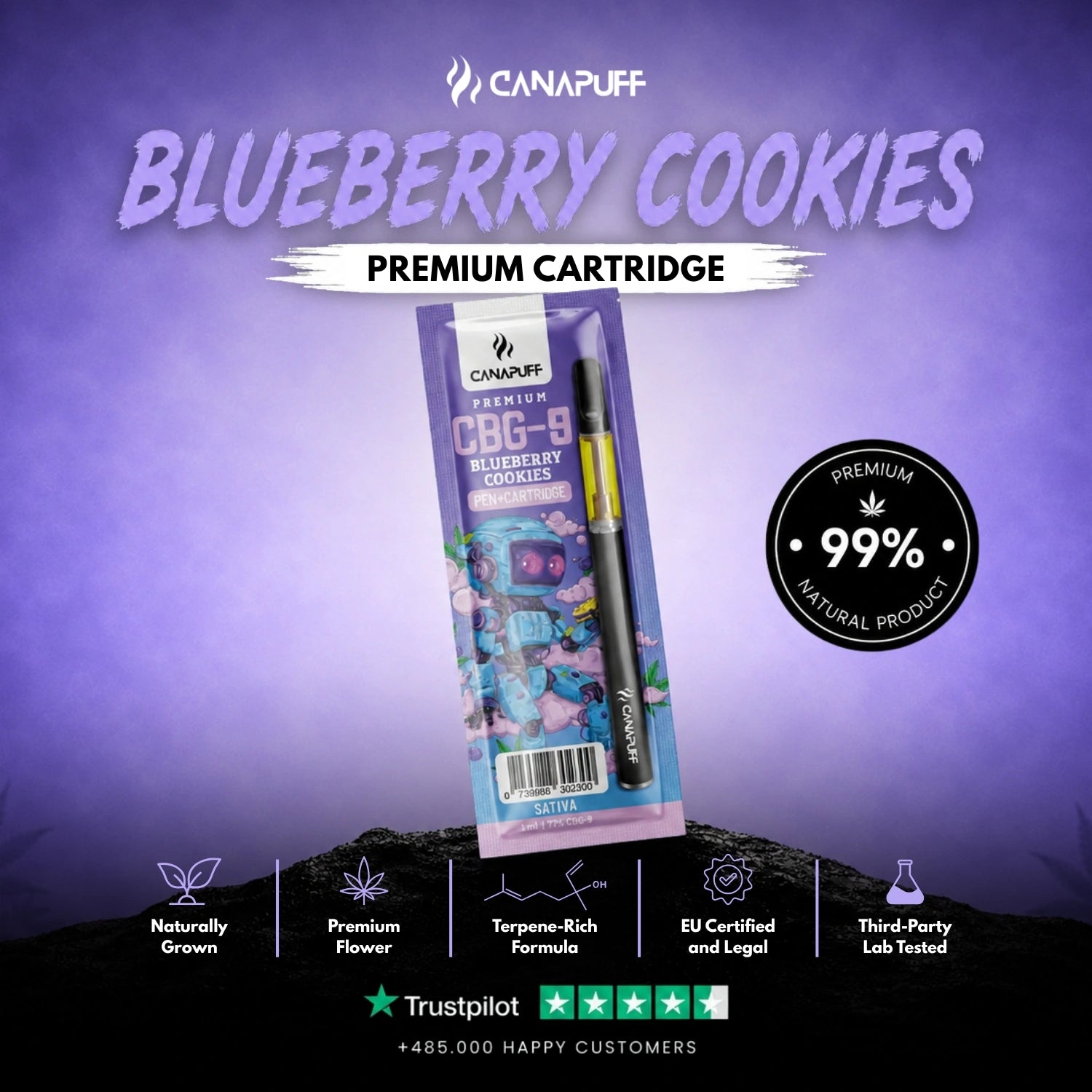 CBG9 Pen+Patrón Áfonya cookies 79%