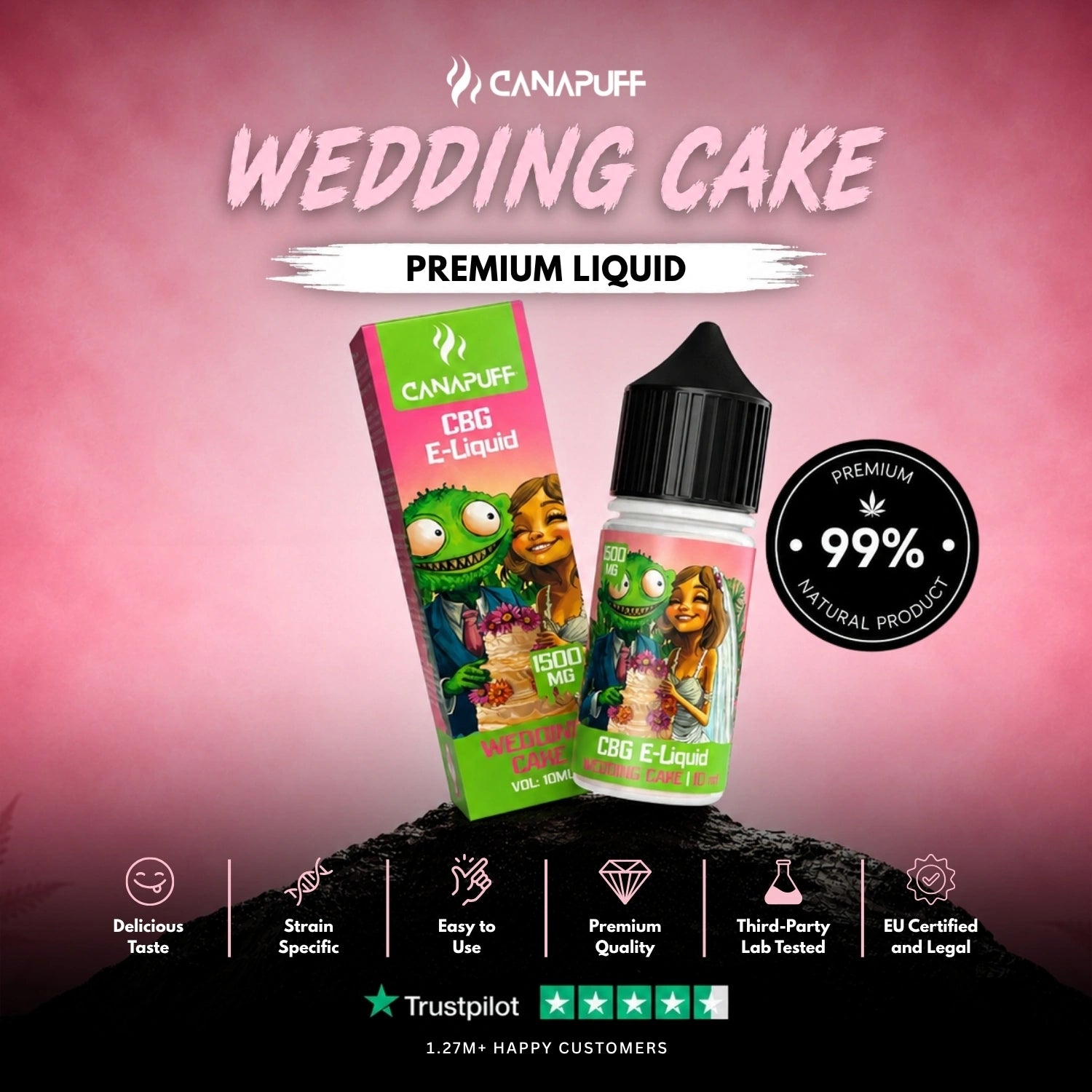 CBG liquid Wedding Cake 1.500 mg
