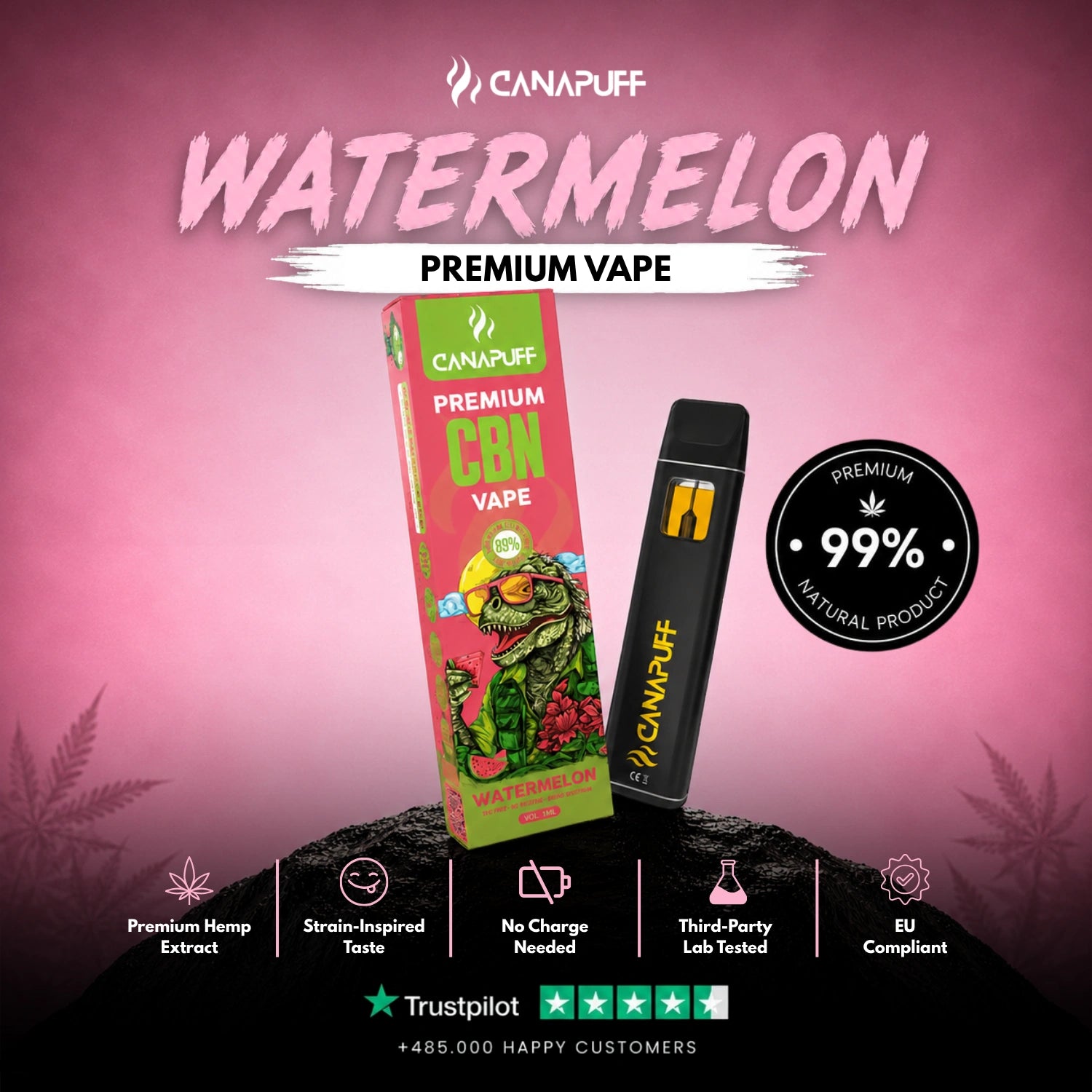 CBN Vape Görögdinnye 89% 1 ml