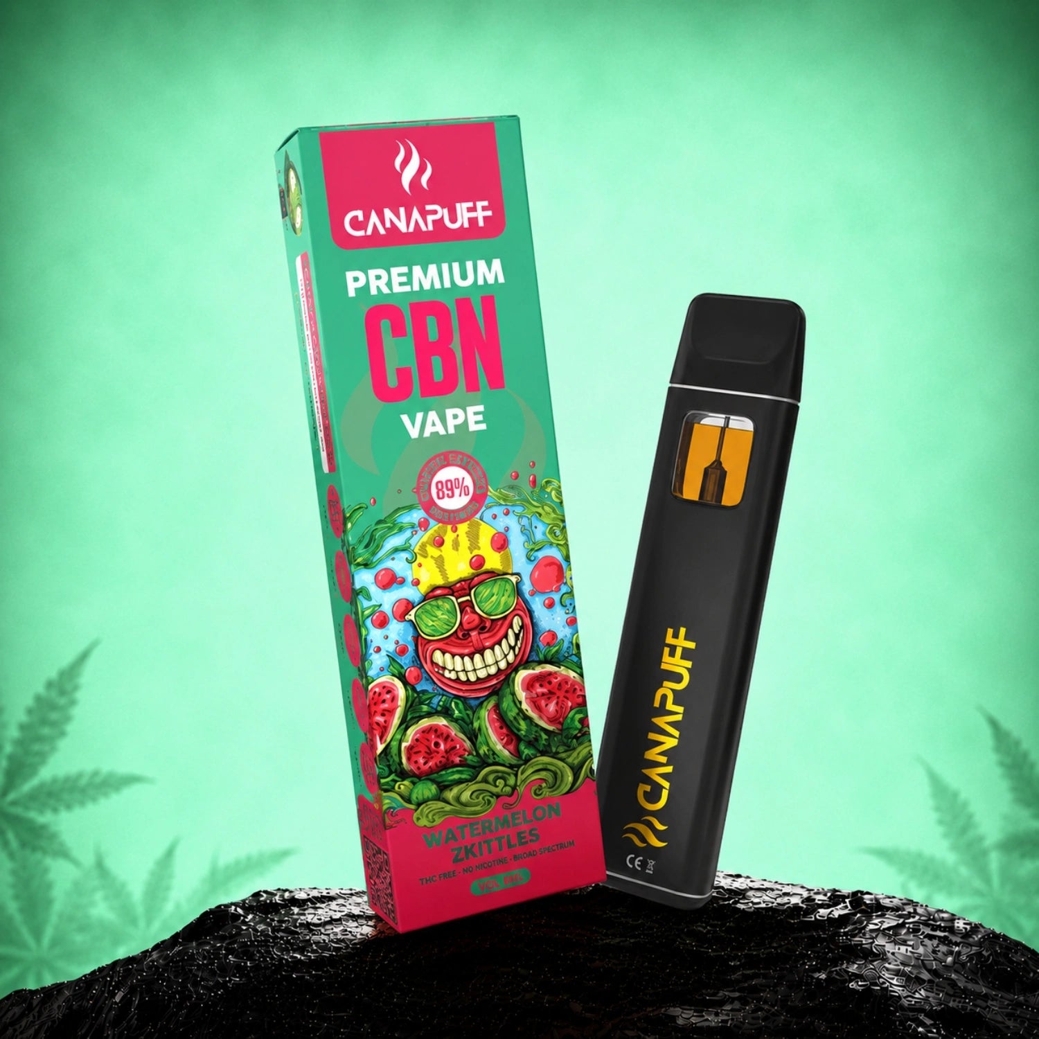 CBN Vape Görögdinnye Zkittles 89% 1 ml