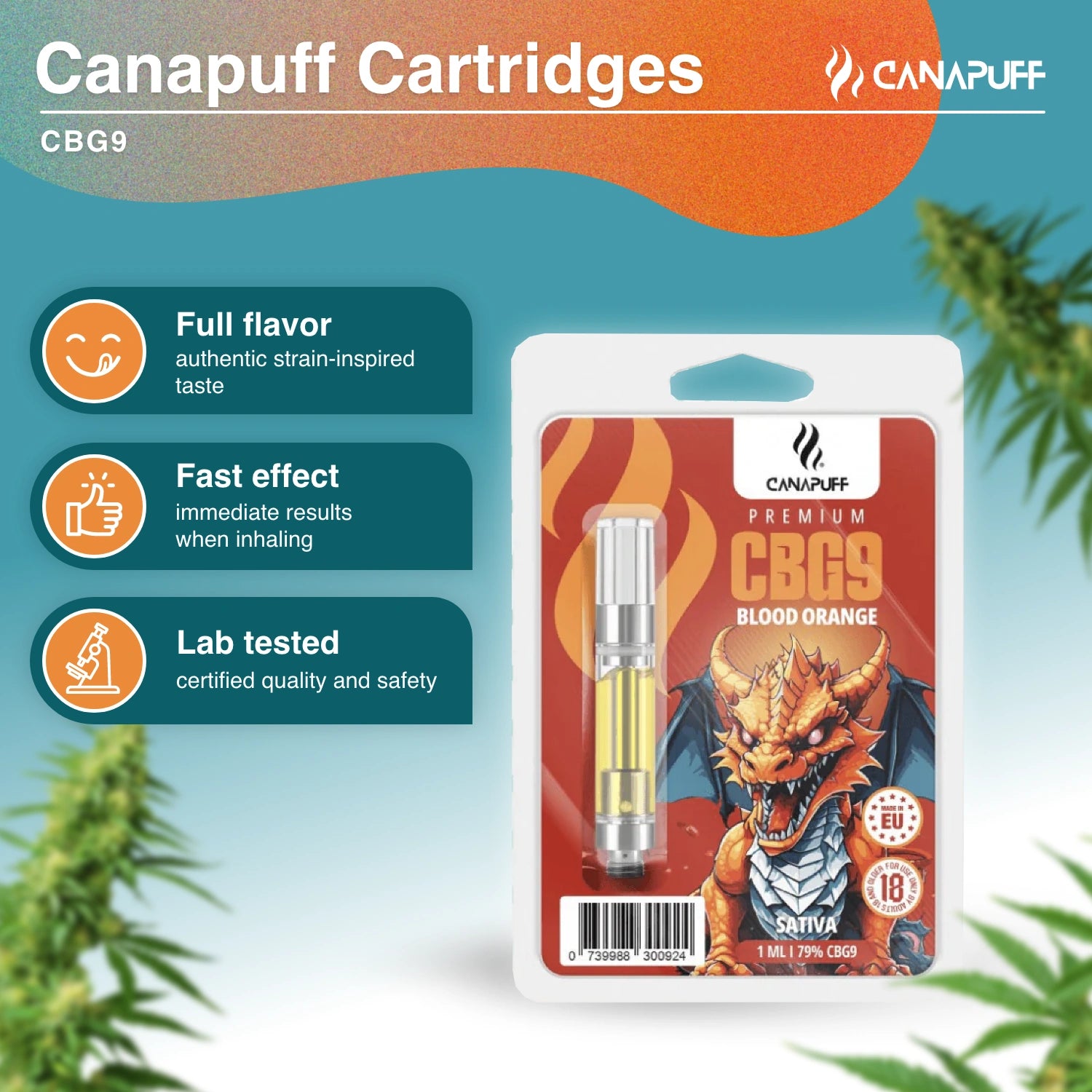 Blood Orange - CBG9 79% - Patrón - Canapuff