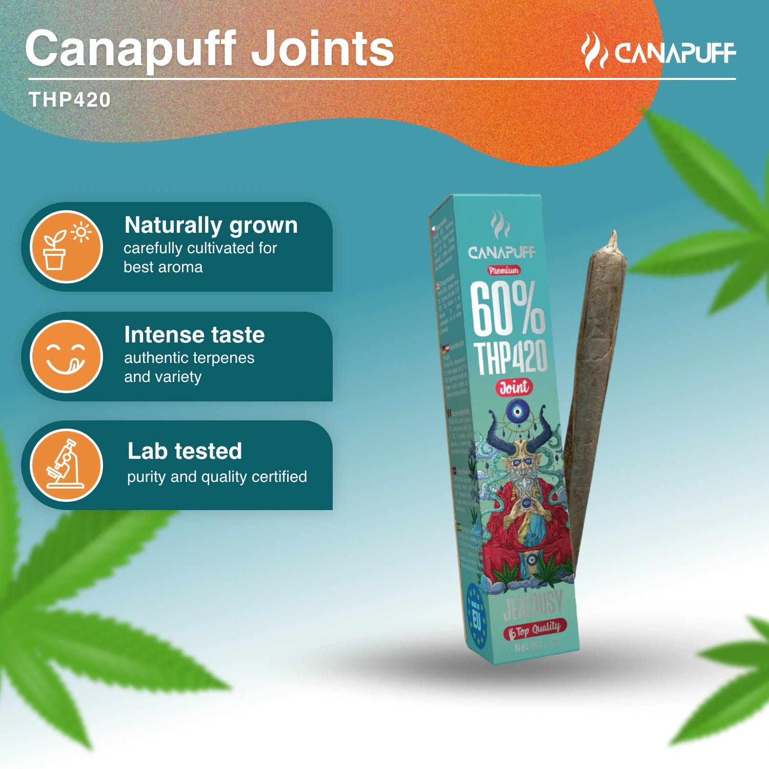 THP420 Joint 60% Jealousy 2g - Canapuff