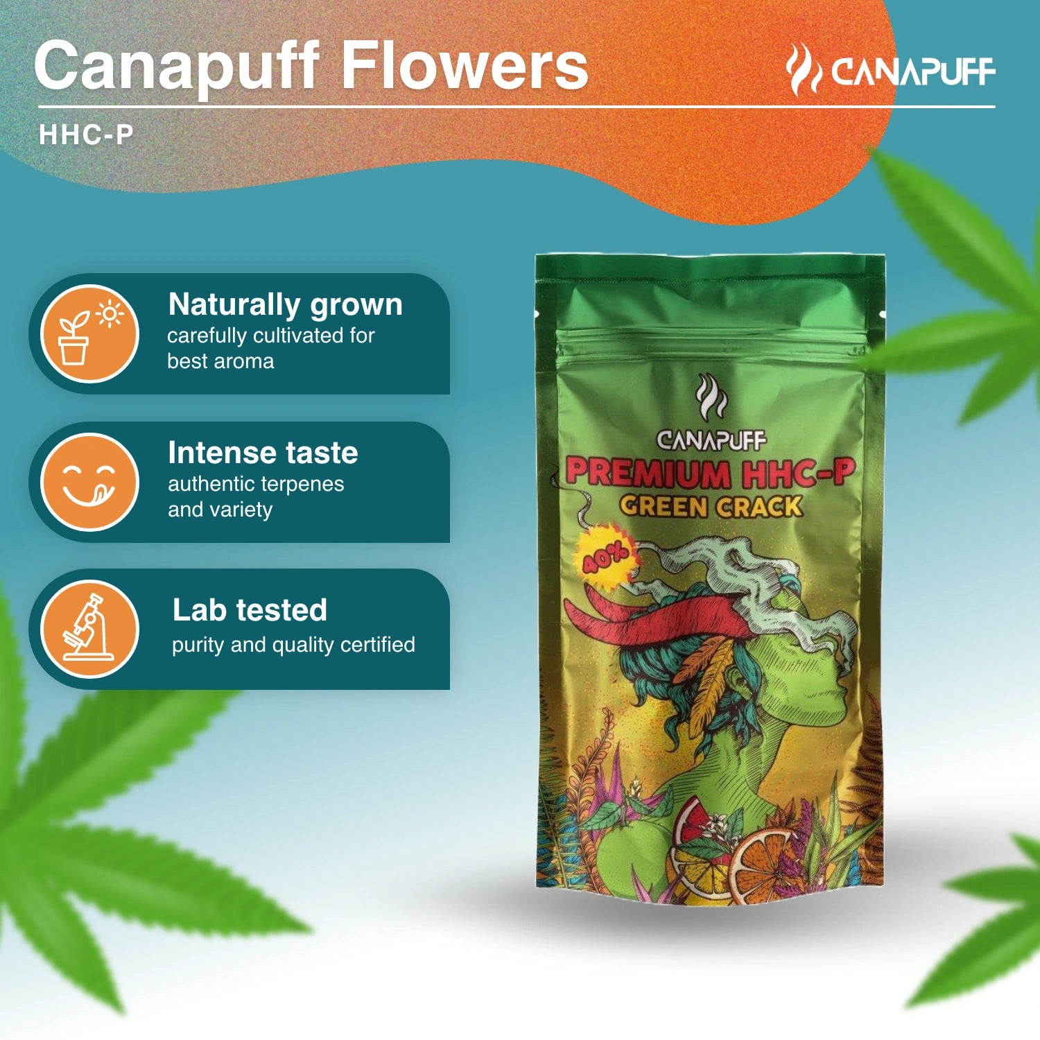 GREEN CRACK 40% - Prémium HHC - P Virágzat - Canapuff