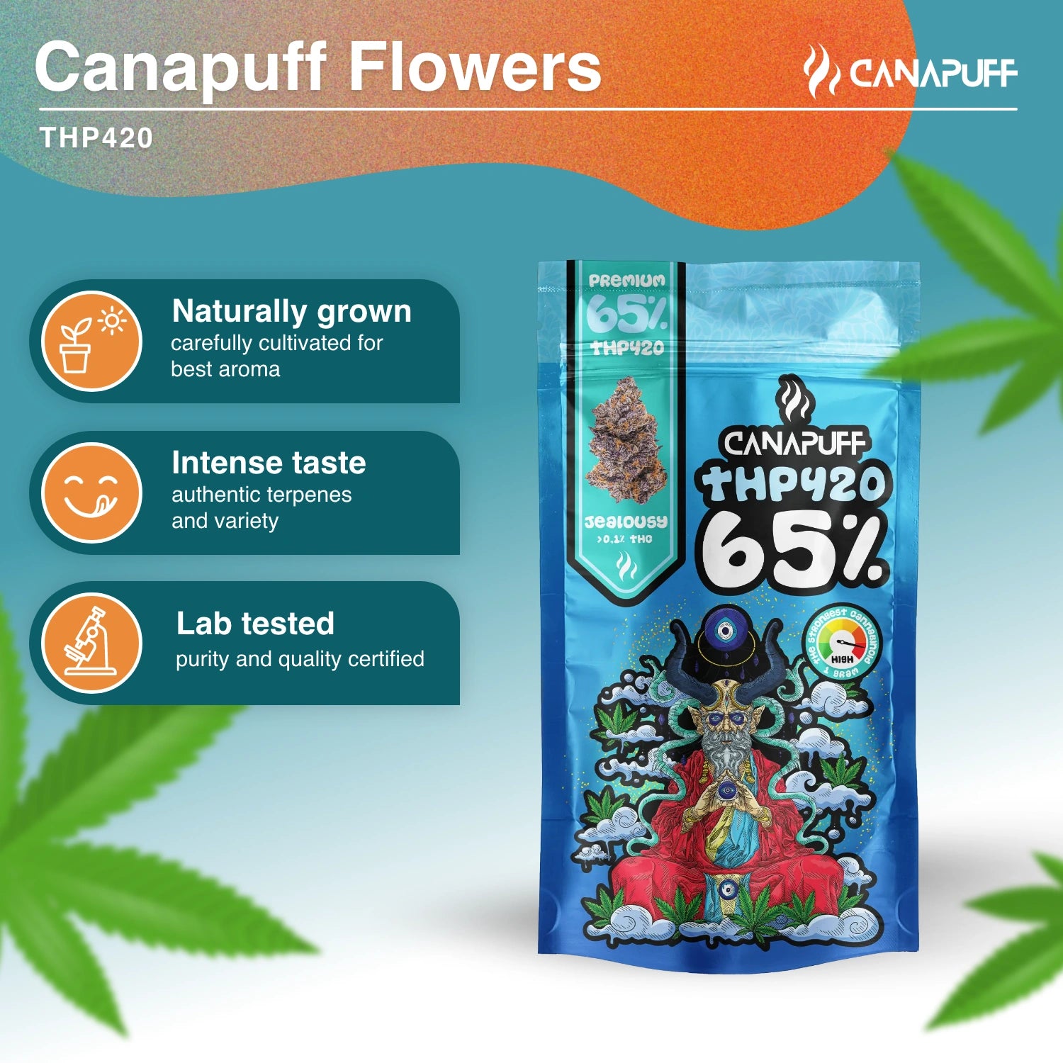 Irígység 65% - THP420 Virágzat - Canapuff