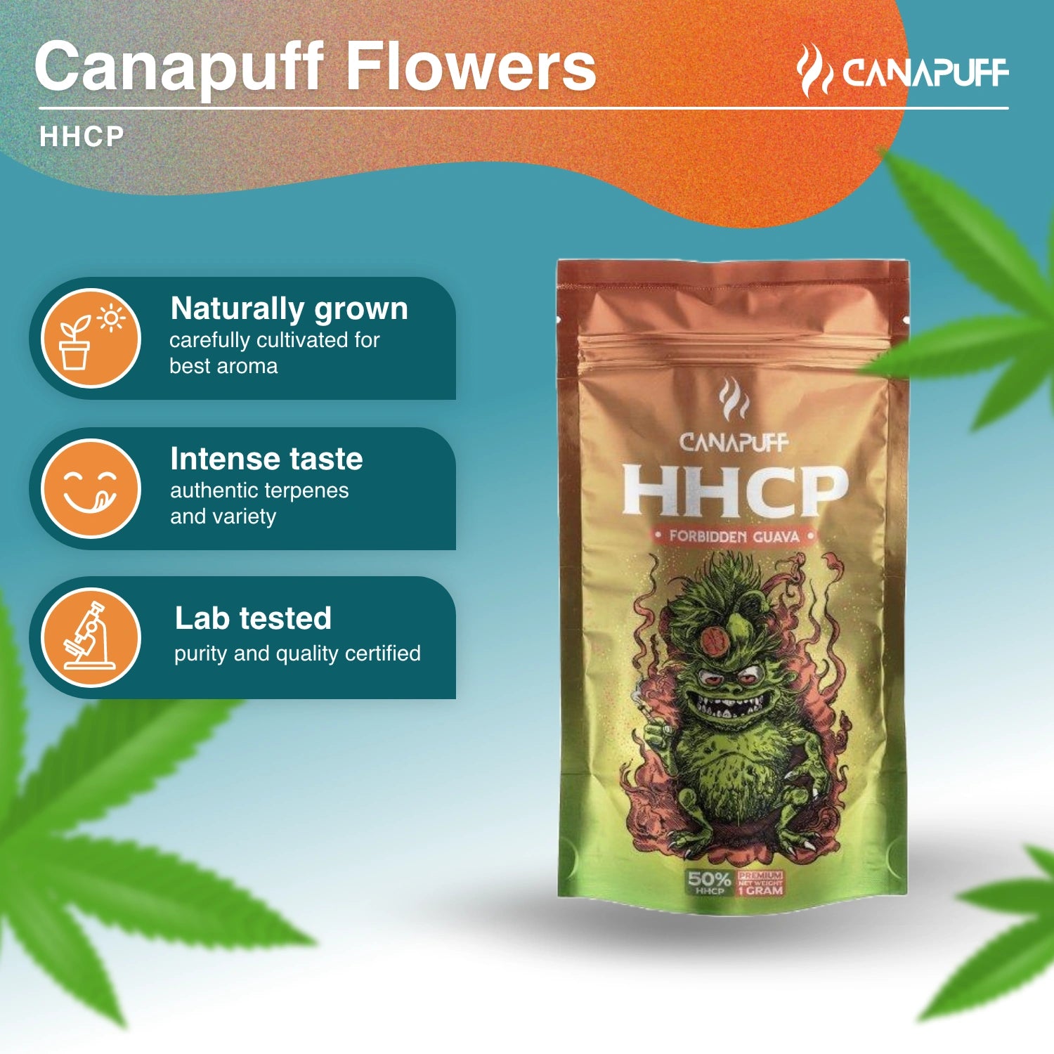 FORBIDDEN GUAVA 50% - HHC-P Virágzat - CanaPuff