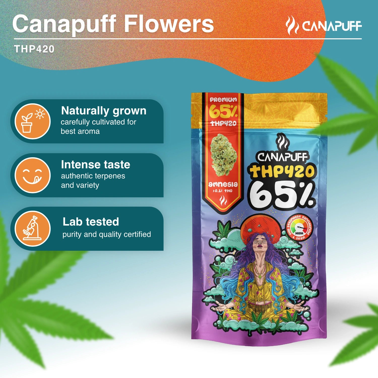 Amnesia 65% - THP420 Virágzat - Canapuff