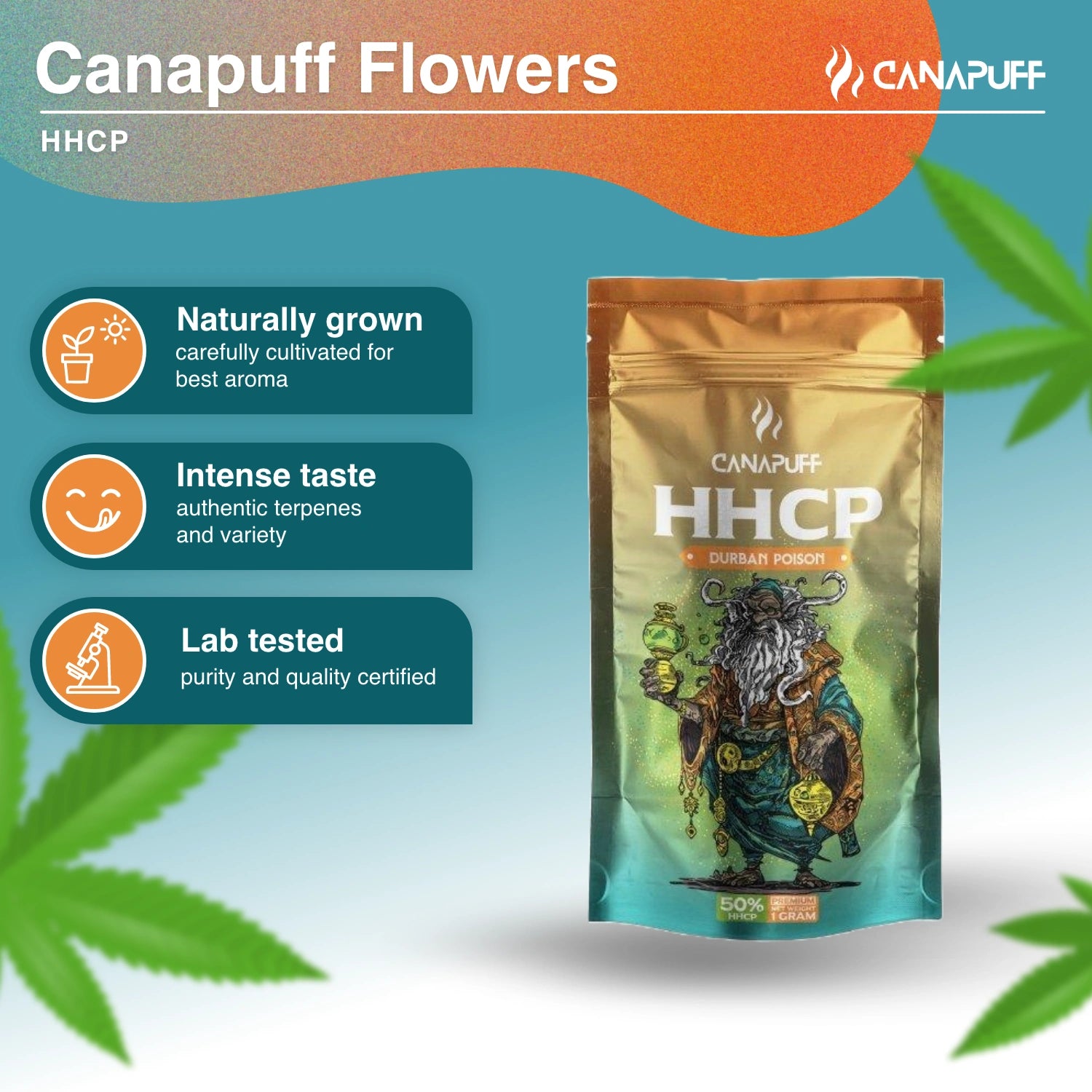 DURBAN POISON 50% - HHC-P Virágzat - CanaPuff