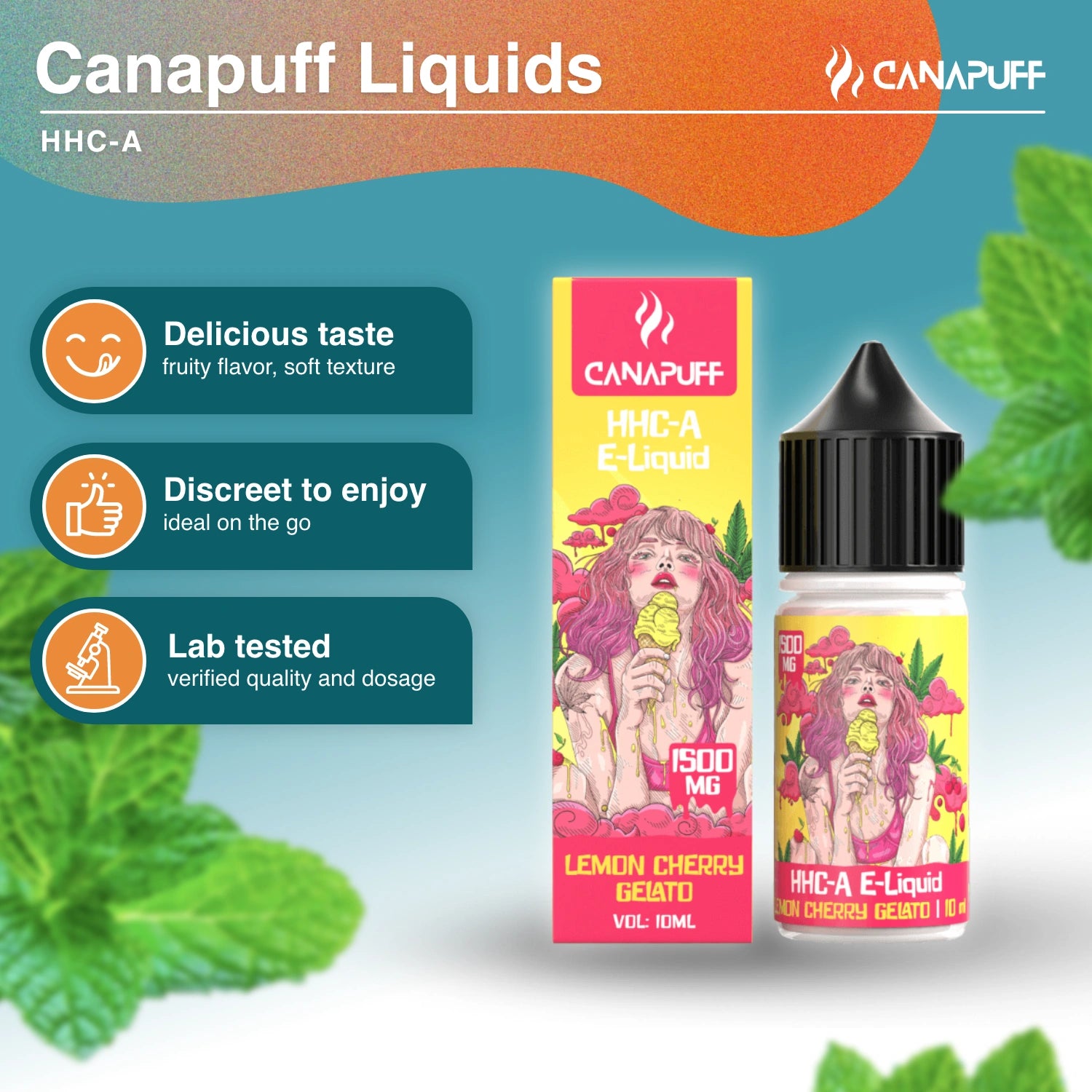 HHC-A Liquid 1.500mg - Lemon Cherry Gelato - Canapuff