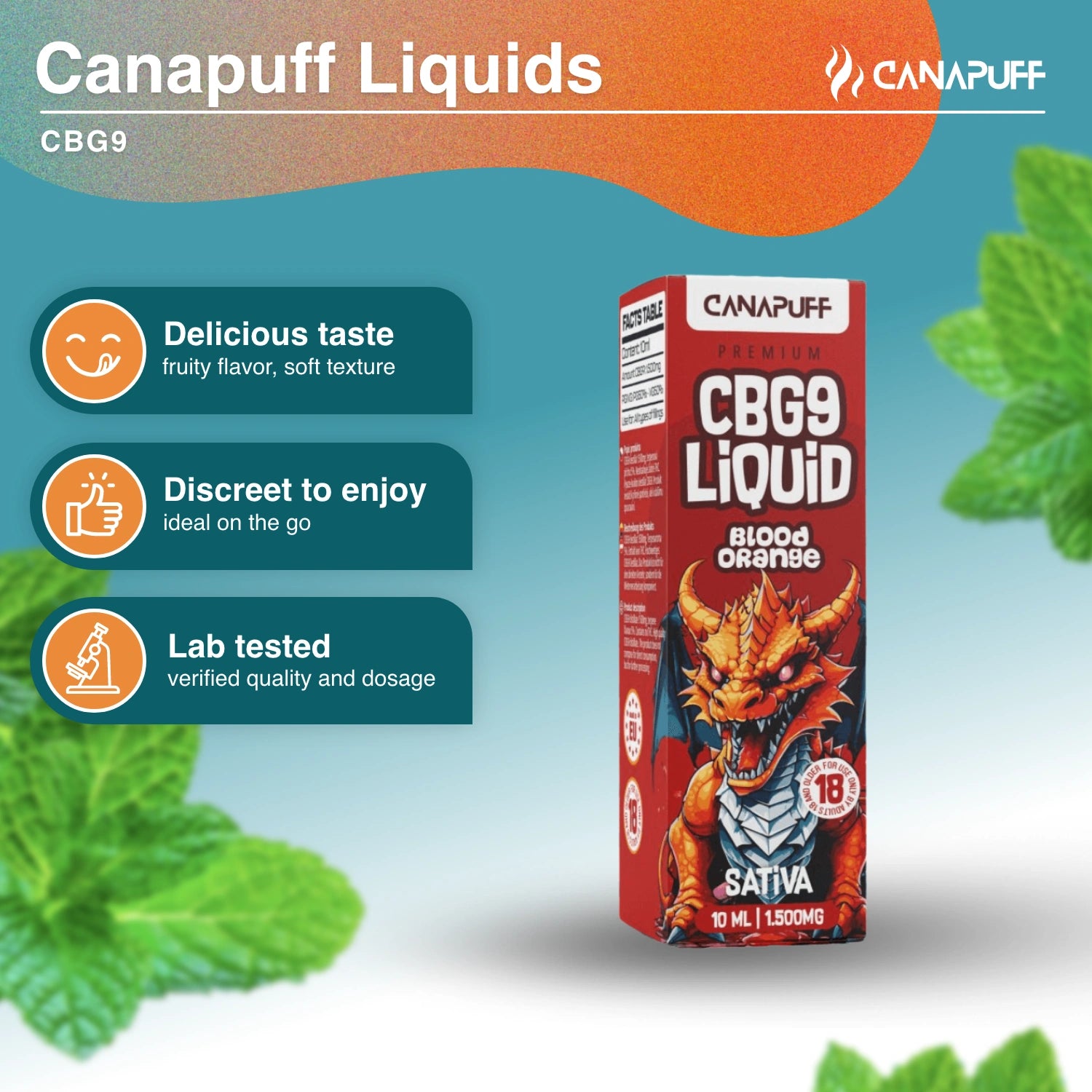CBG9 Liquid 1.500mg - Orange Blood - Canapuff