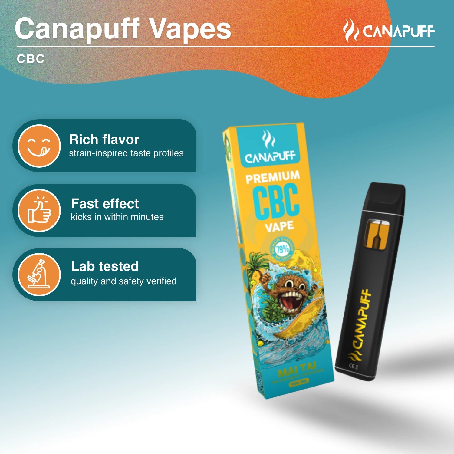 May Tai 79% CBC - Vape - 1ml - CanaPuff