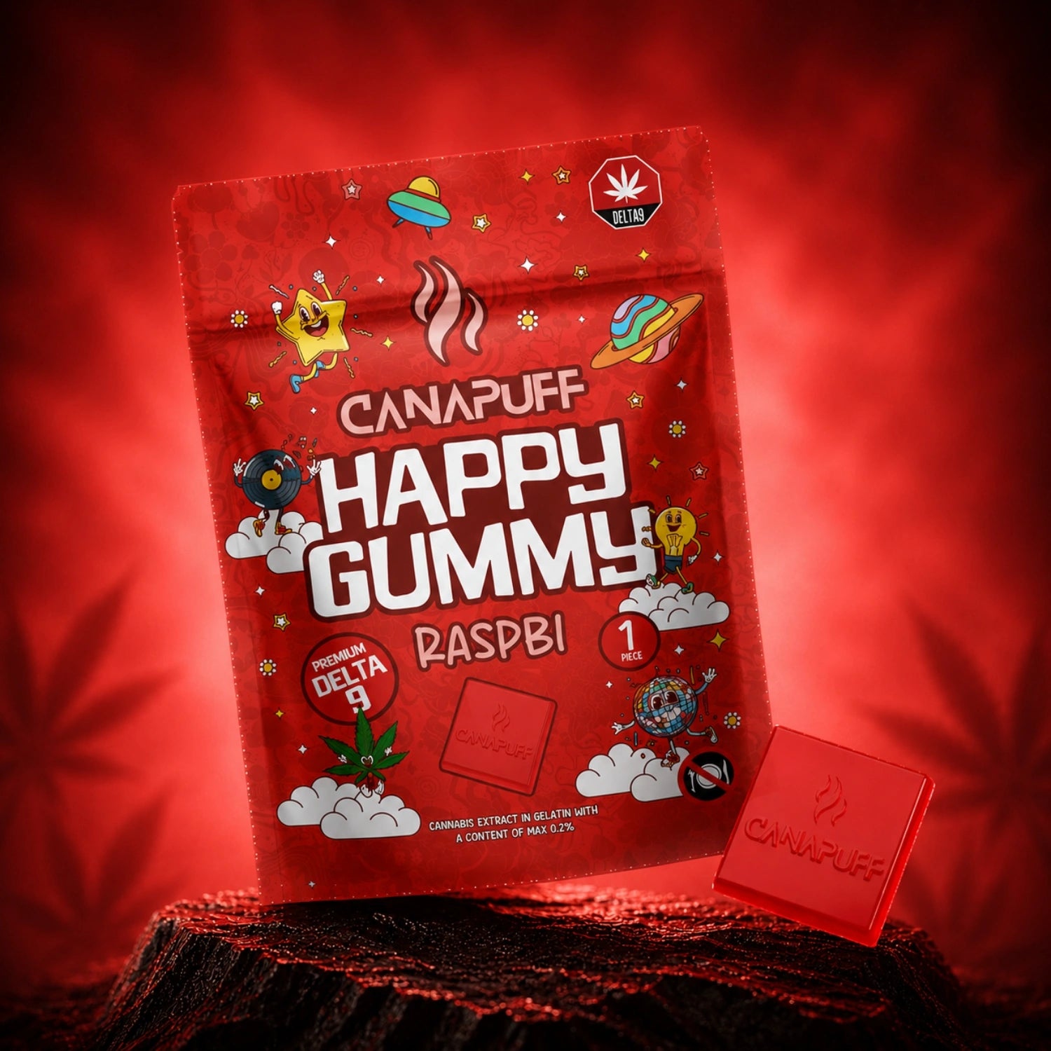 Delta 9 Gummy Raspbi