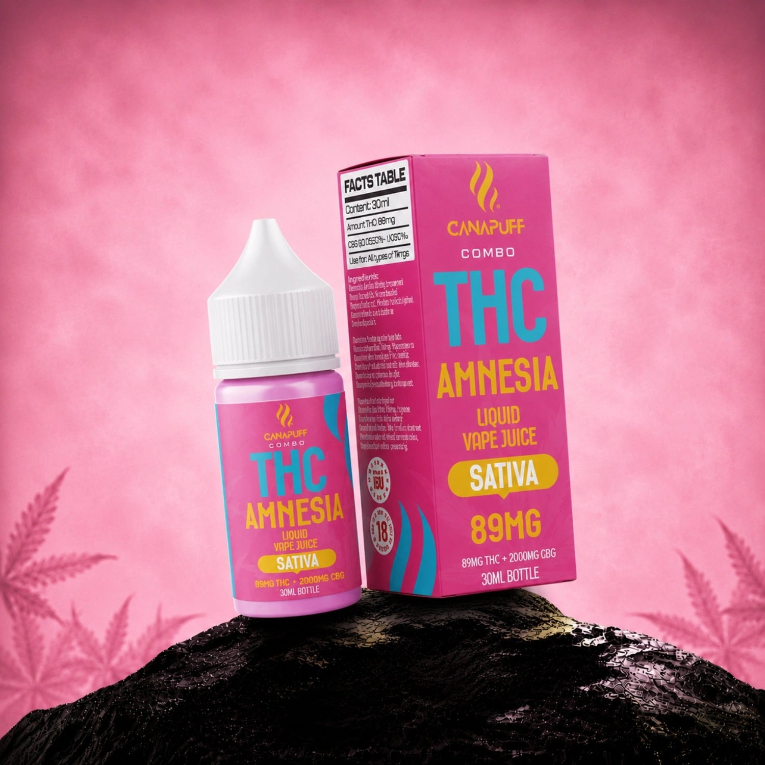 THC Liquid 89 mg 2000 mg CBG Amnesia 30 ml