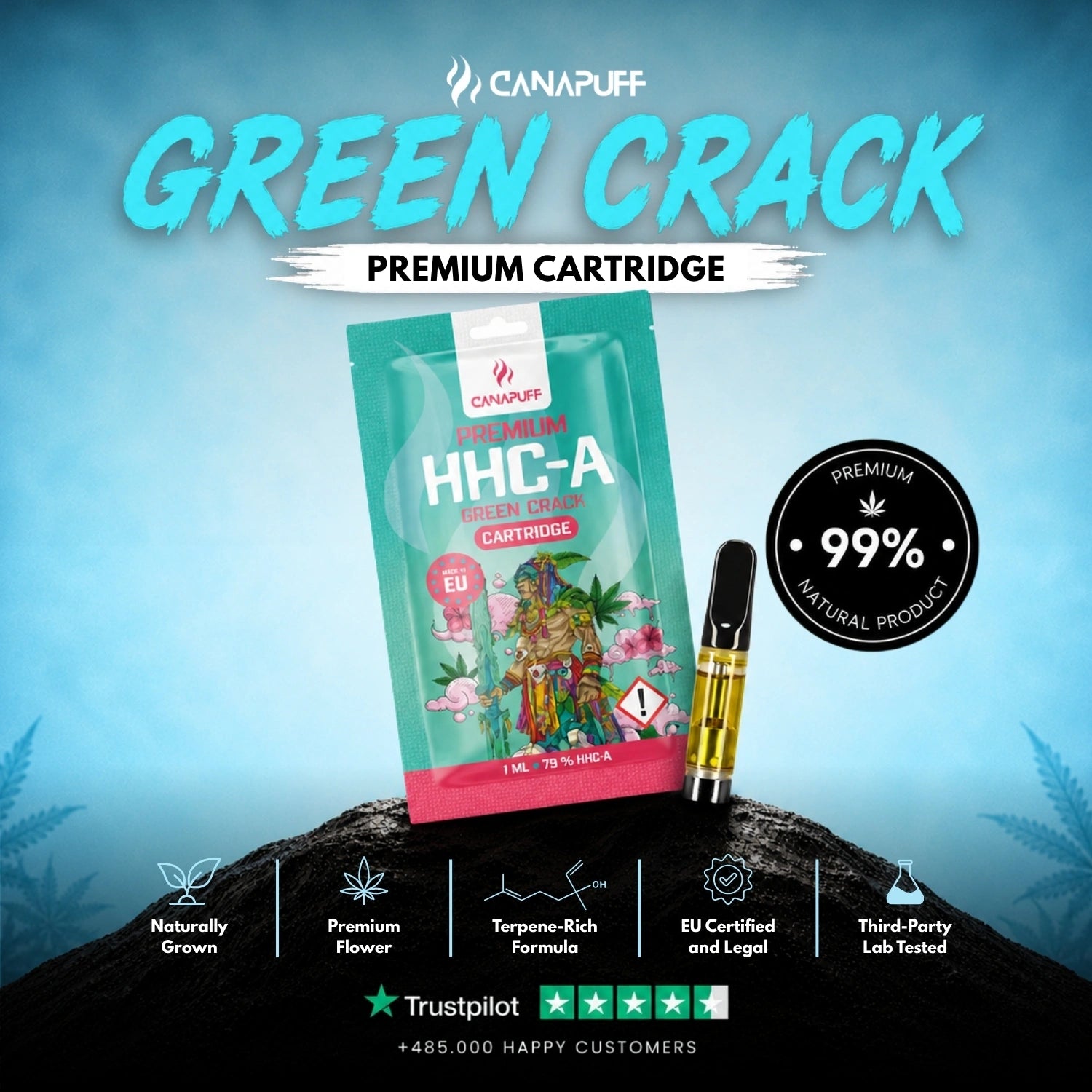 HHC-A Patrón Green Crack 79%