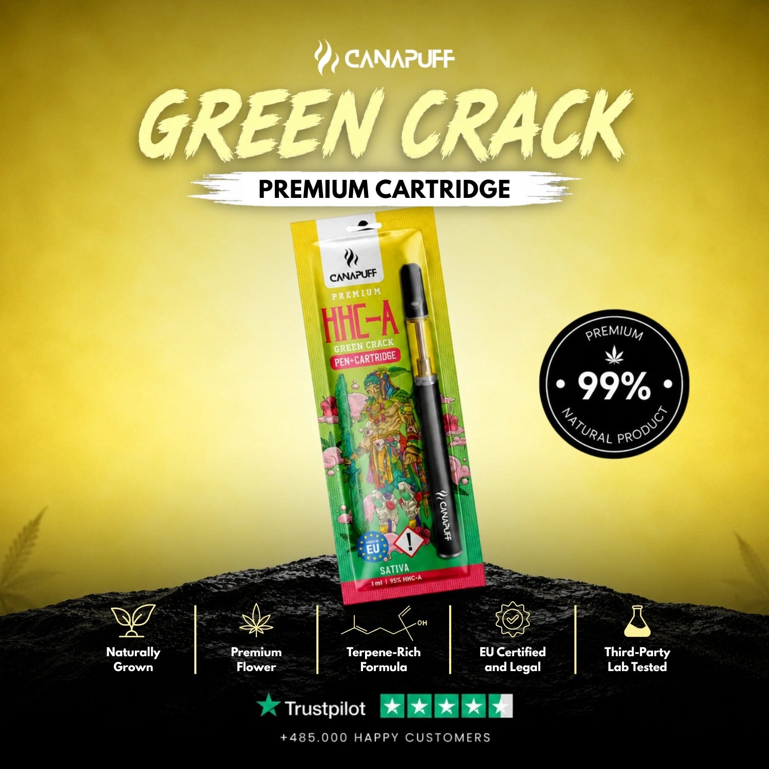 HHC-A Pen+Patrón Green Crack 95%