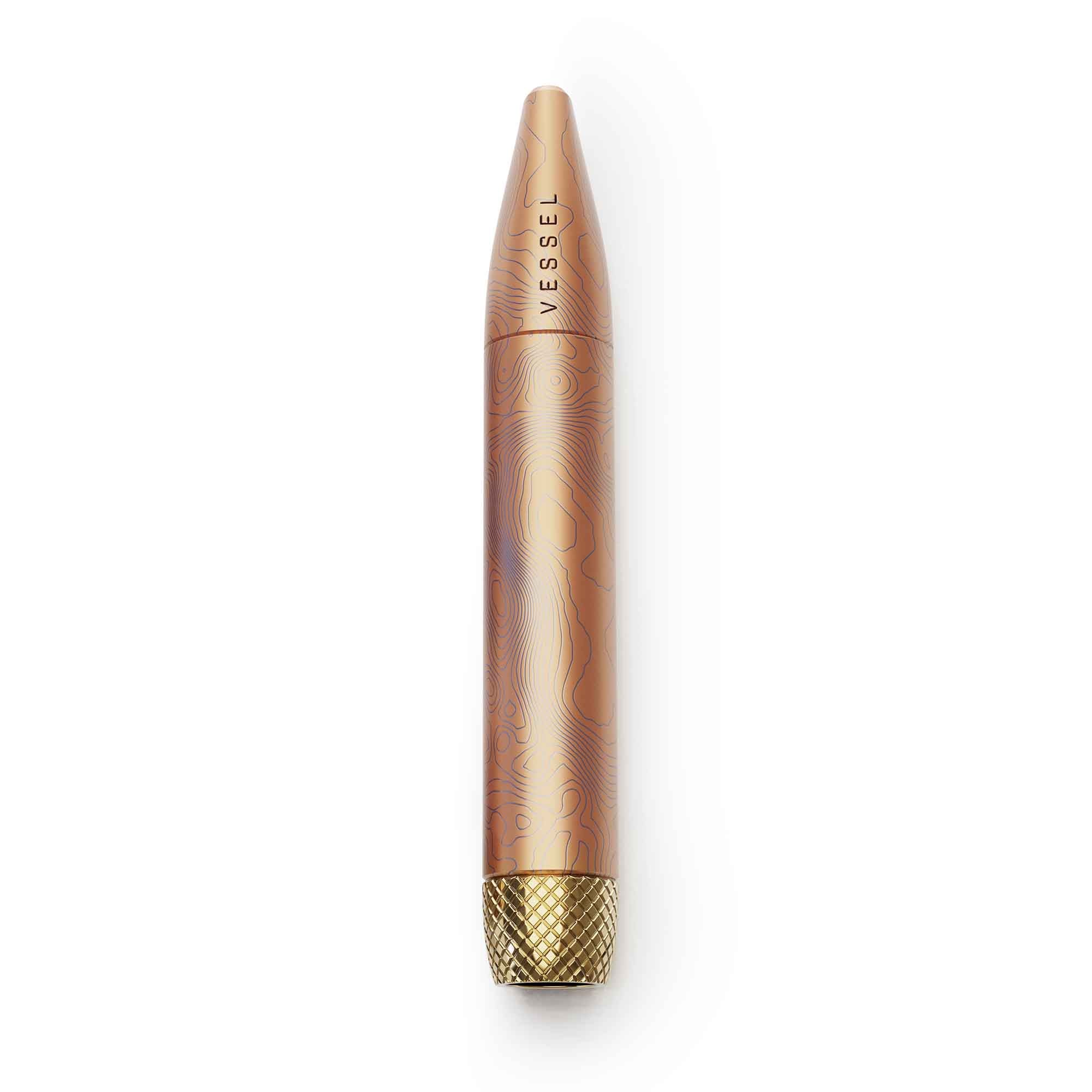 Vessel Pen rózsaarany színben, arany díszítéssel