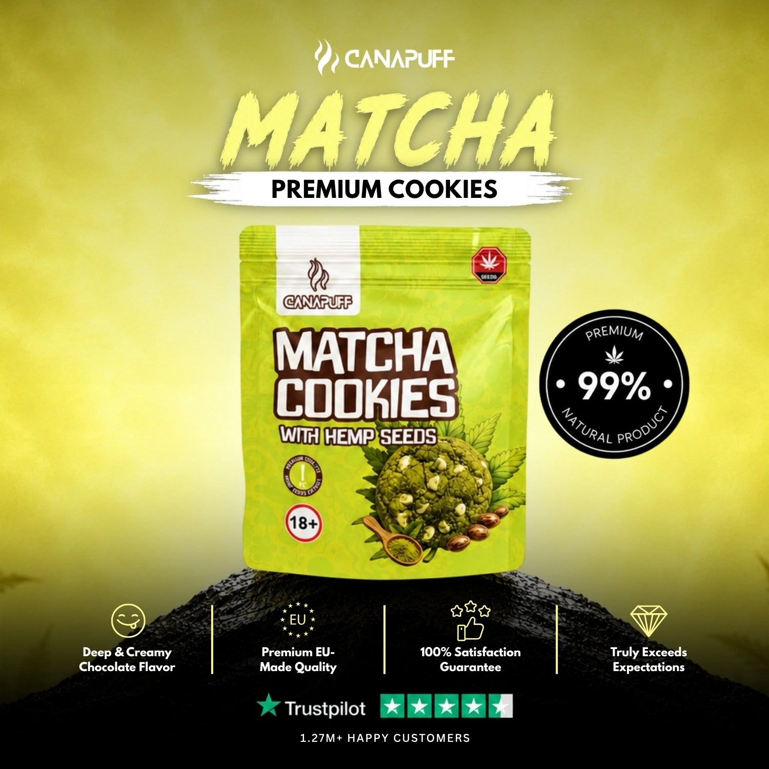 Matcha Cookies kendermaggal
