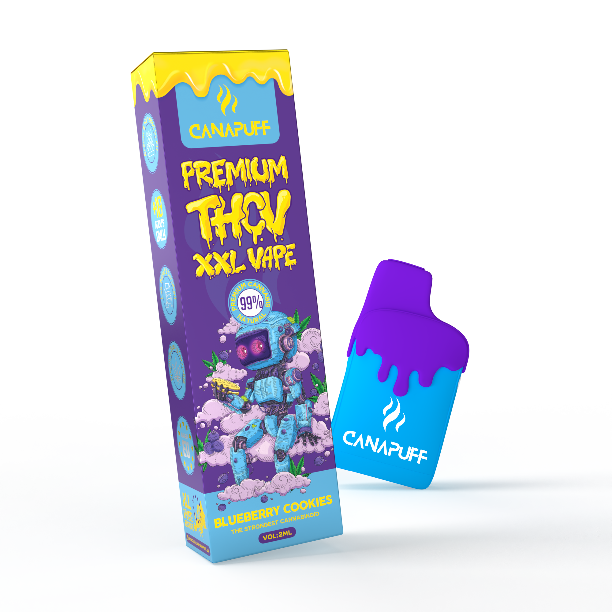 THCv Vape Áfonya cookies 99% 2 ml