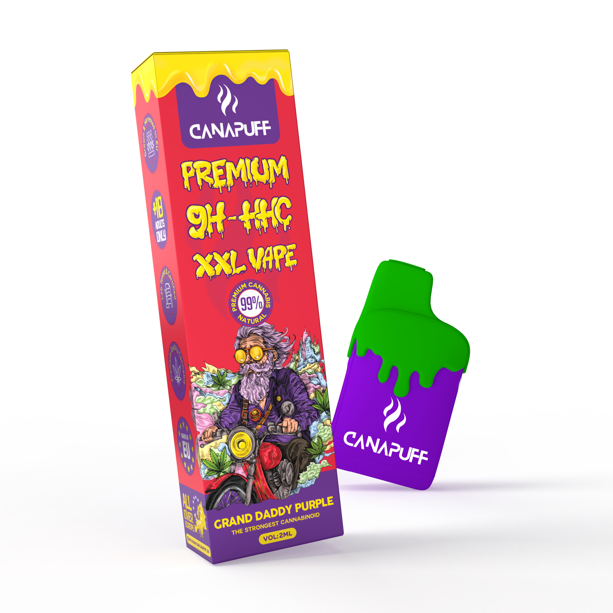 9H-HHC XXL Vape Grand Daddy Purple 99% 2ml