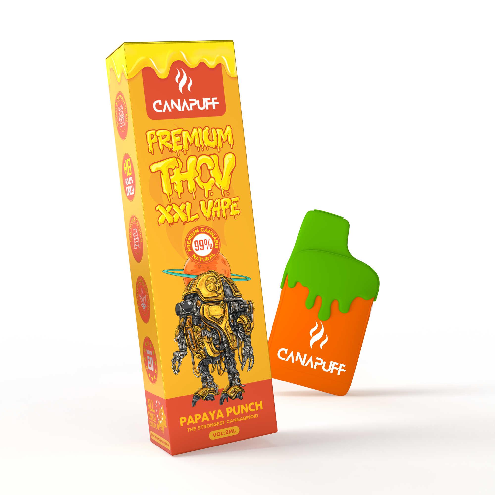 THCv Vape Papaya Punch 99% 2 ml