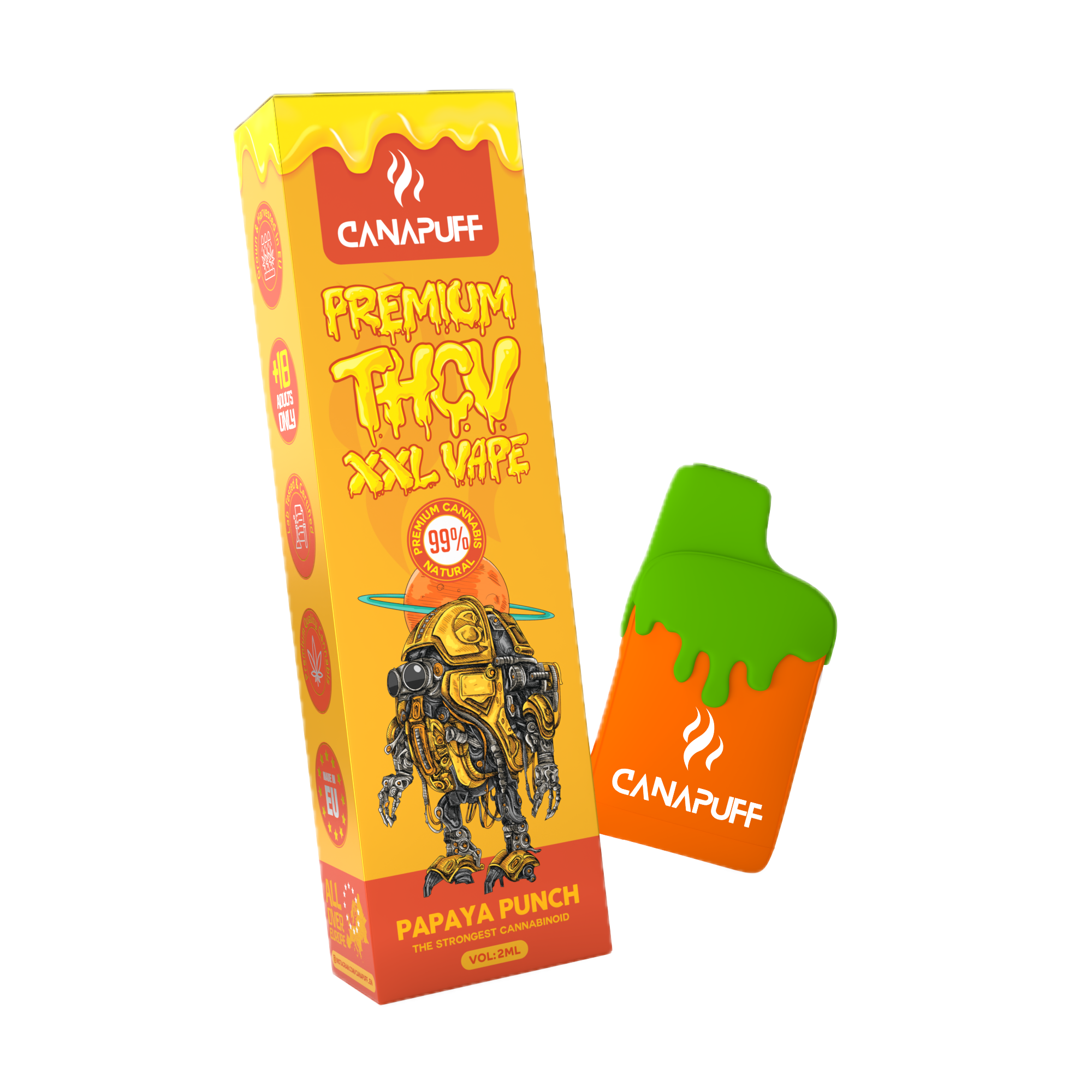 THCv Vape Papaya Punch 99% 2 ml