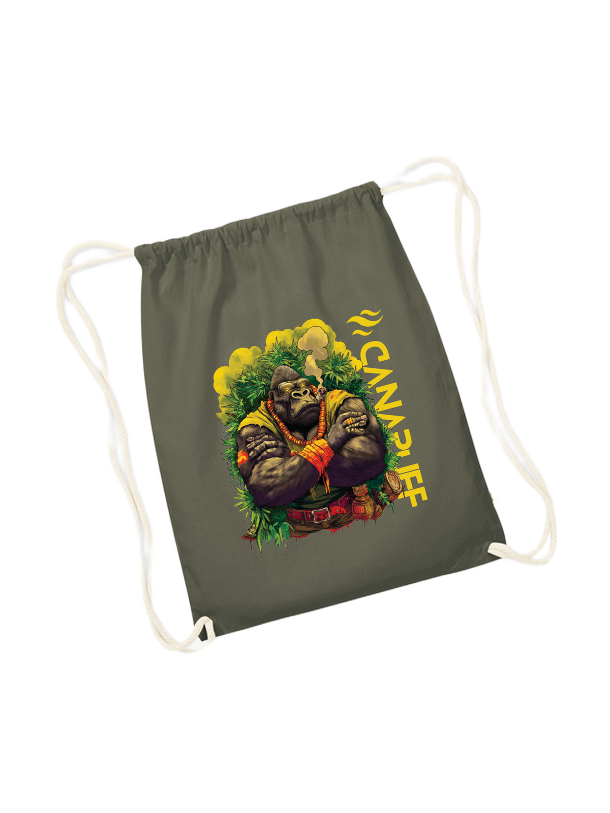 Zsinóros táska – Gorilla Power – Olívazöld