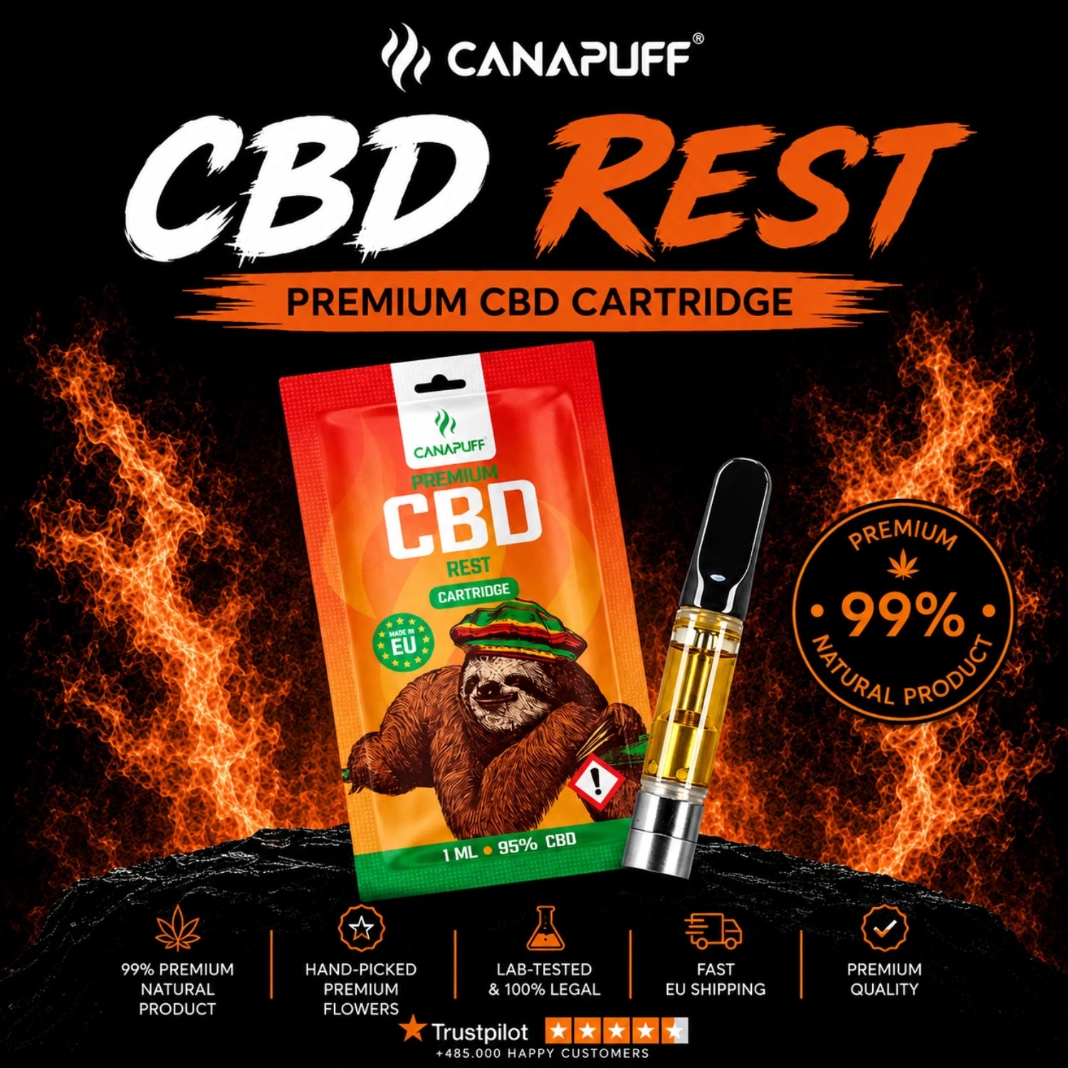 CBD Patrón Maradék 95%