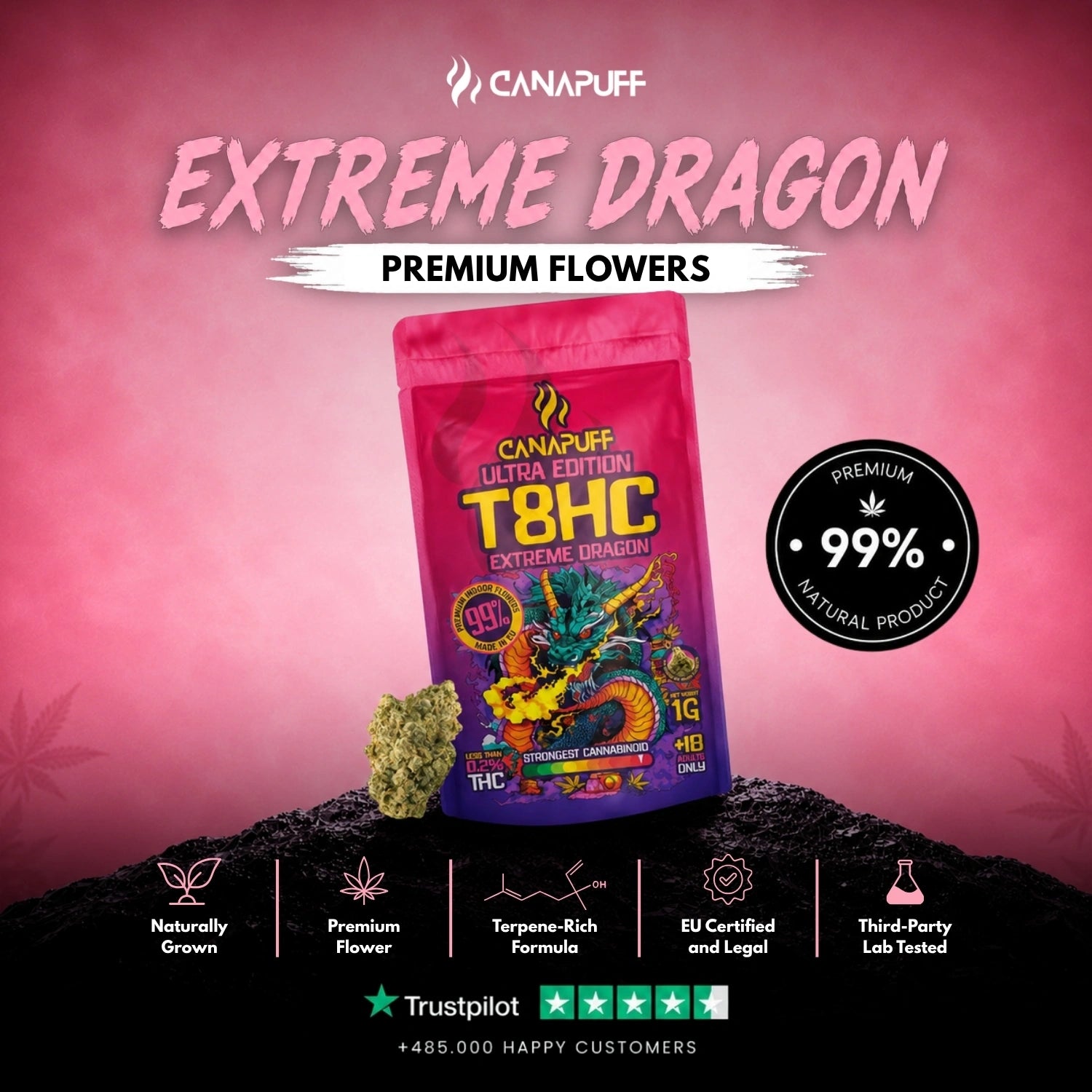 T8HC Virágzat Extreme Dragon 99%