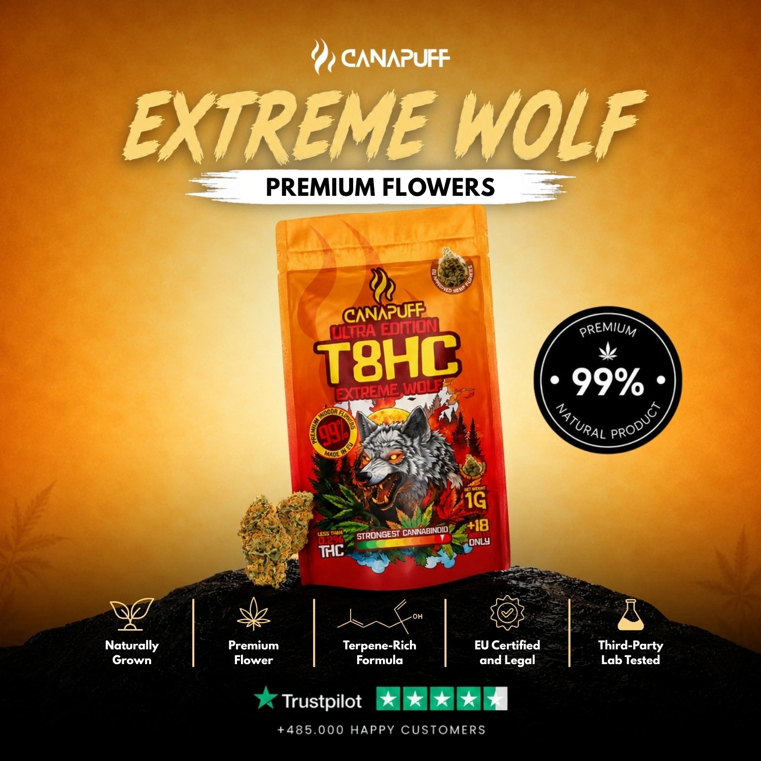 T8HC Virágzat Extreme Wolf 99%