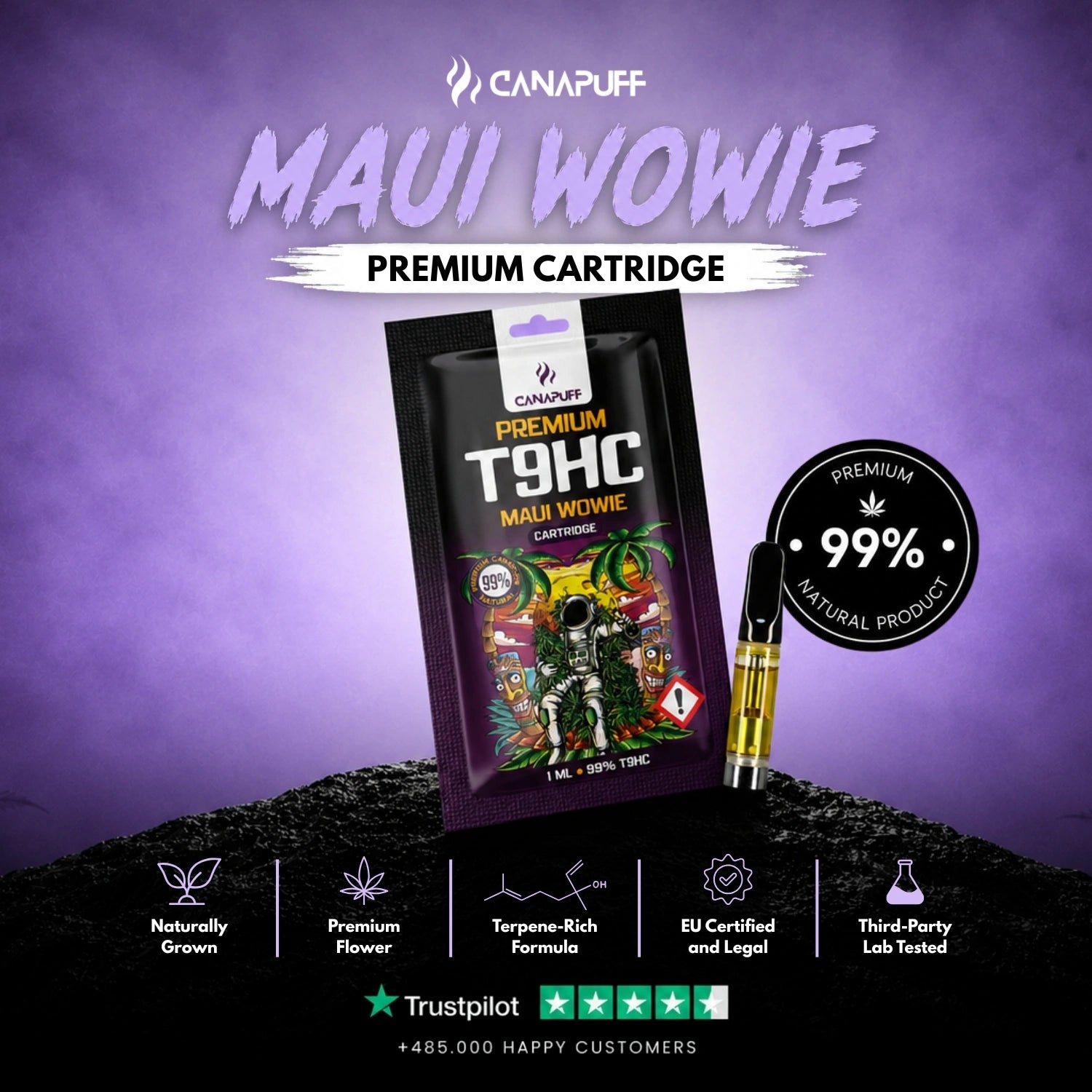 T9HC patron Maui Wowie 99%